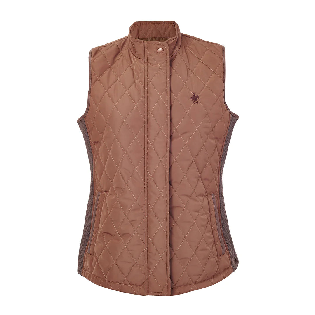 Chaleco Camello Para Dama Capitonado Rock Hampton Polo Team