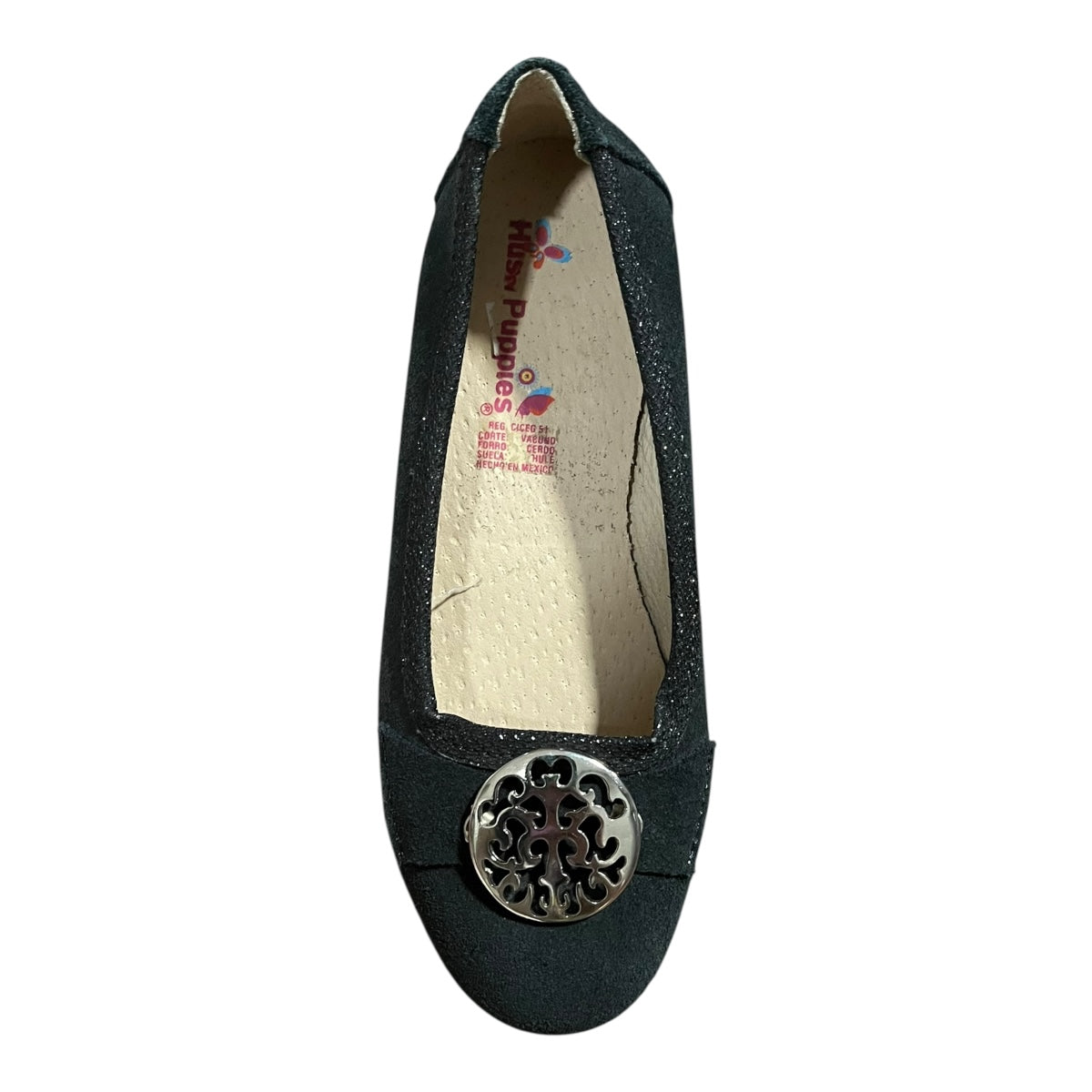Zapato Negro Gamuza Para Niña Hush Puppies