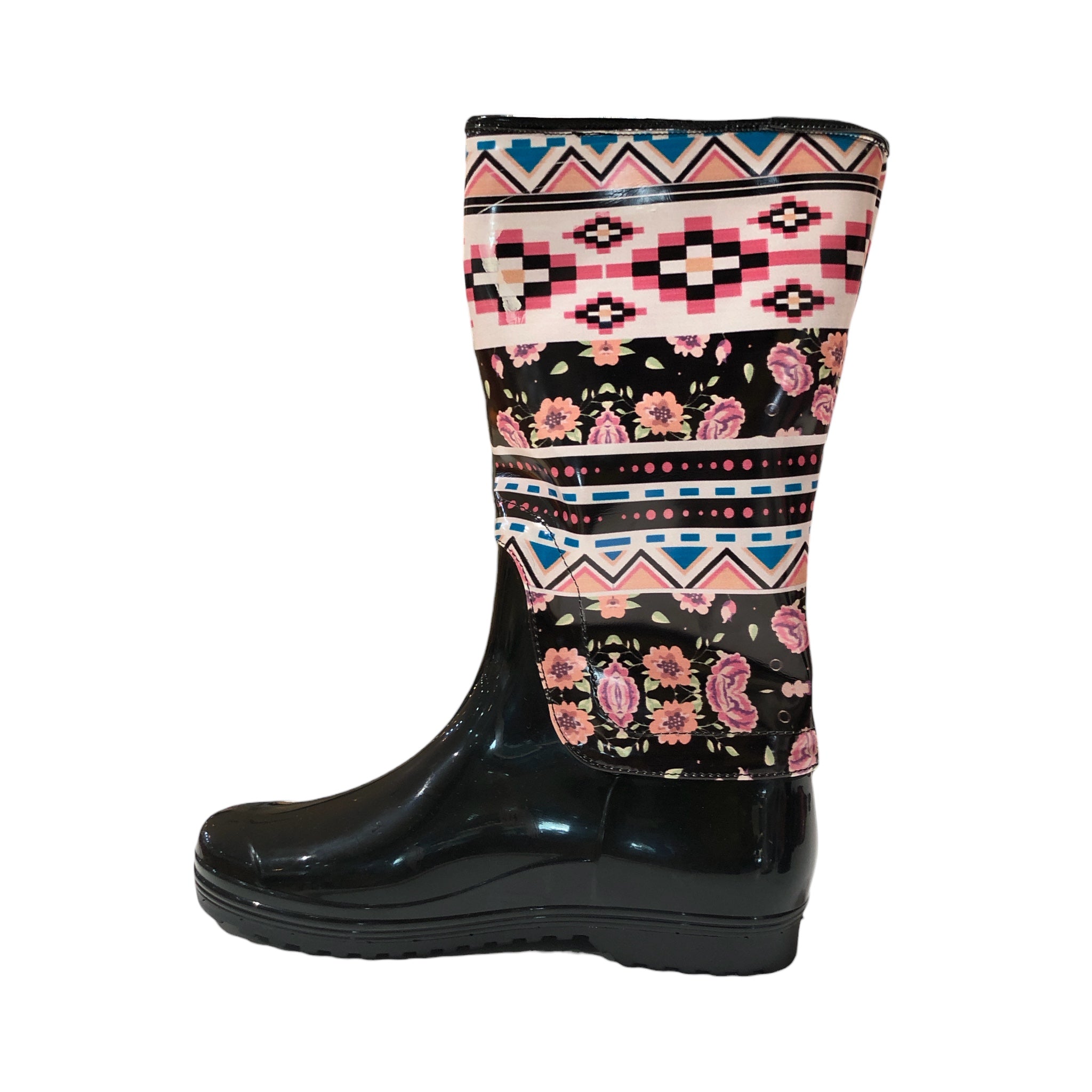 Botas de lluvia Multicolor Estampado Flores Moebius