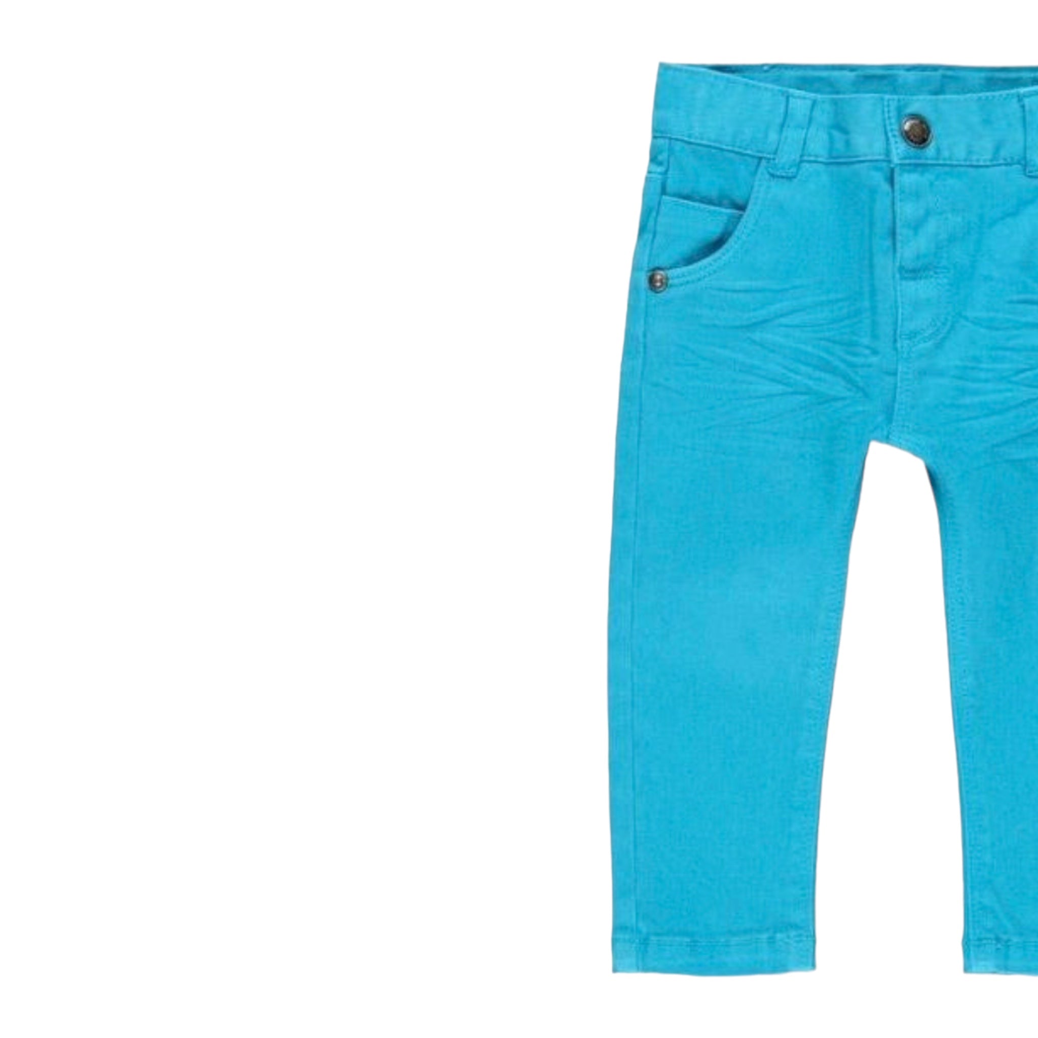 Pantalón sarga niño azul turquesa niño BOBOLI