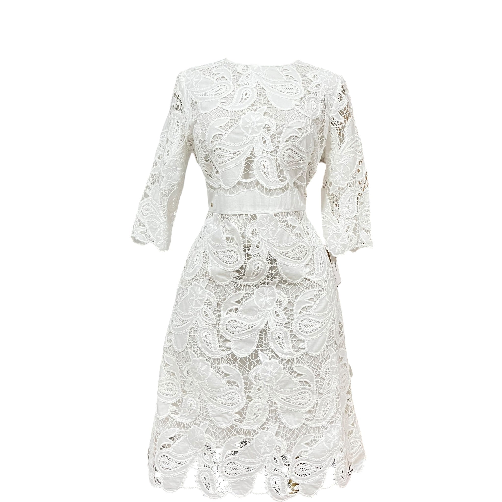 Vestido Blanco Guipur Mussi