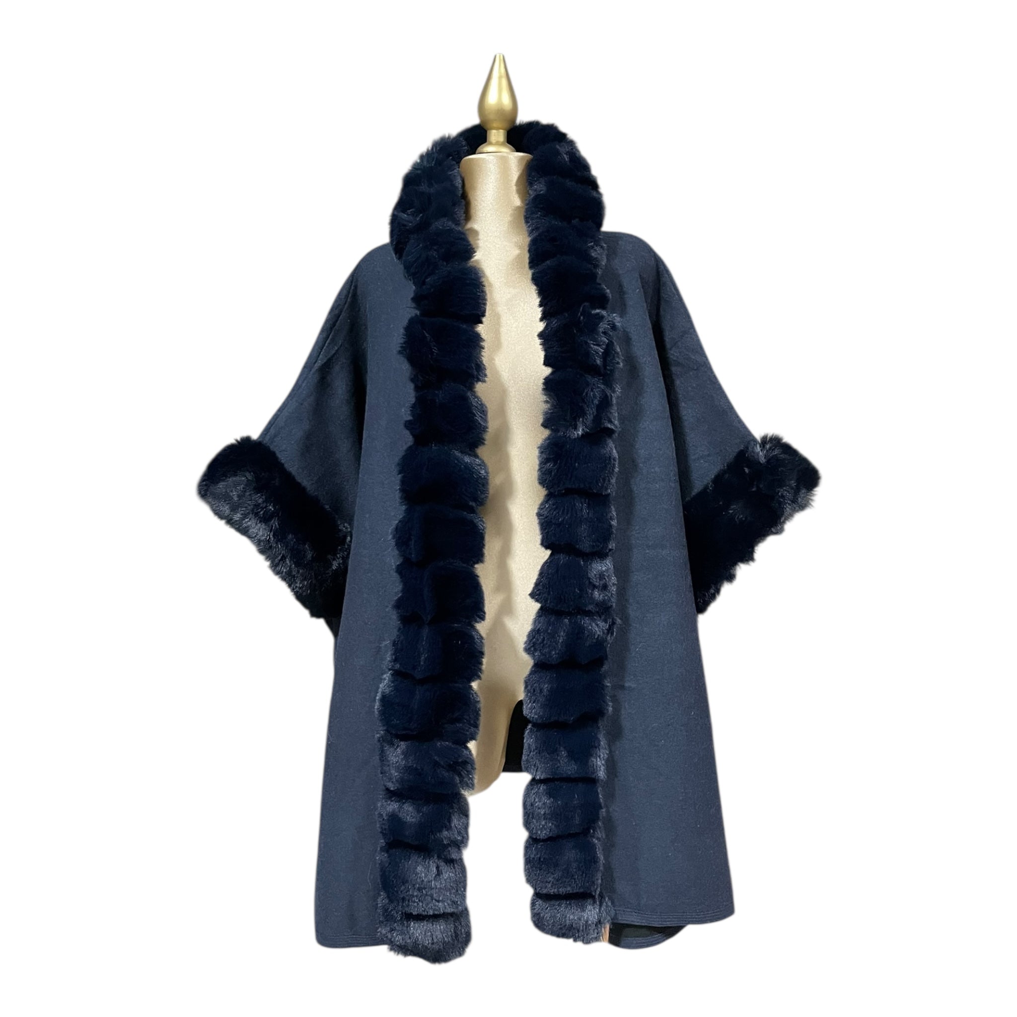 Capa Marino Con Gorro Azul Marino MUSSI