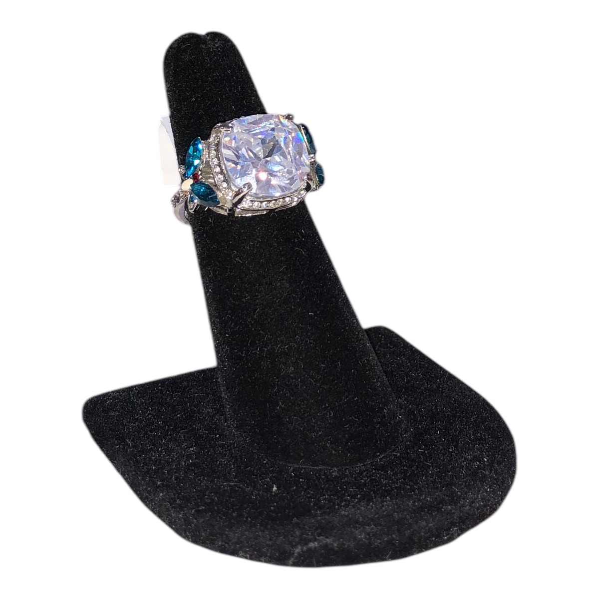 Anillo Piedra Cuadrada/ Mariposas