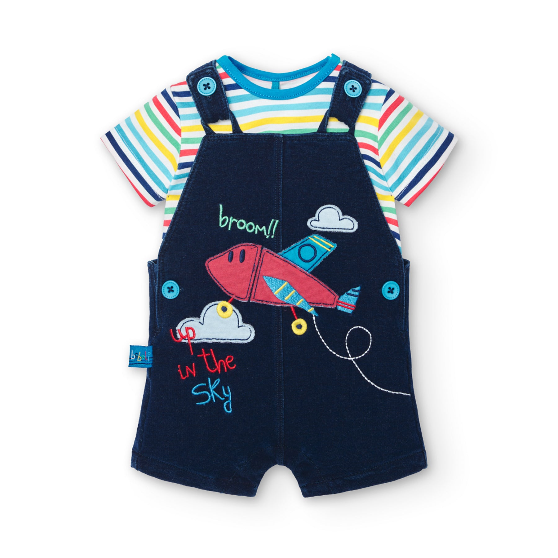Conjunto De Punto Azul Para Bebé Niño BOBOLI