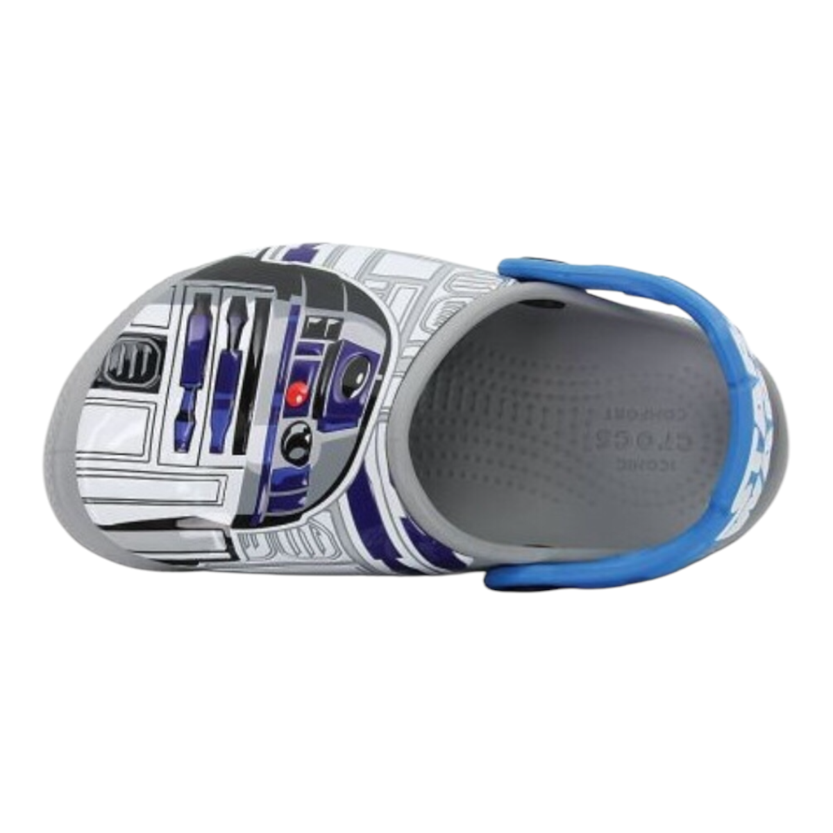 Crocs Gris Lights R2D2 Star Wars Para Niño