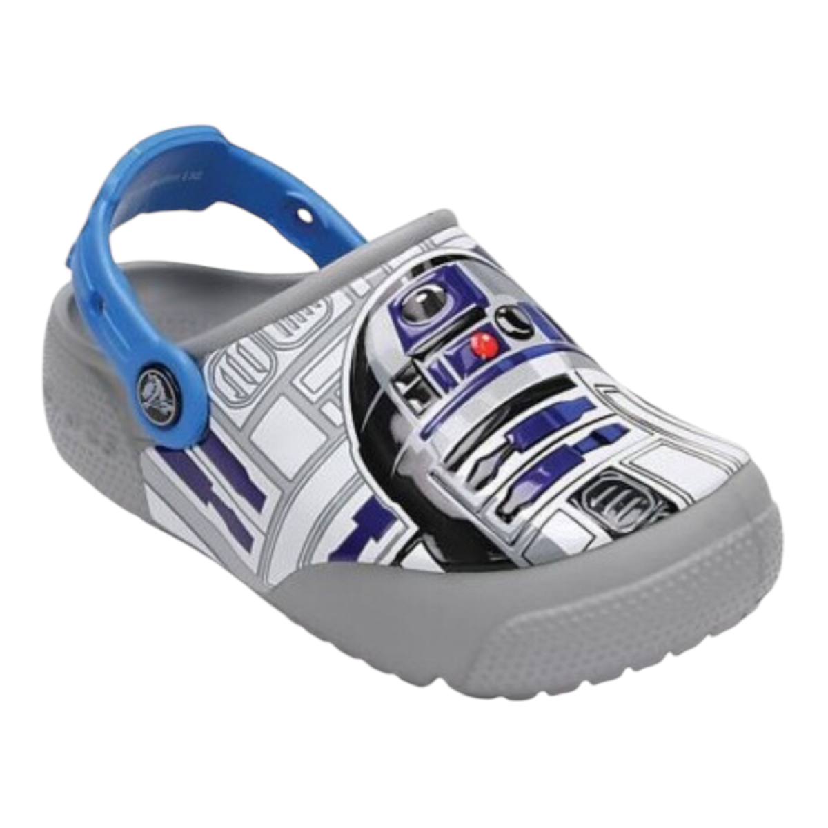 Crocs Gris Lights R2D2 Star Wars Para Niño