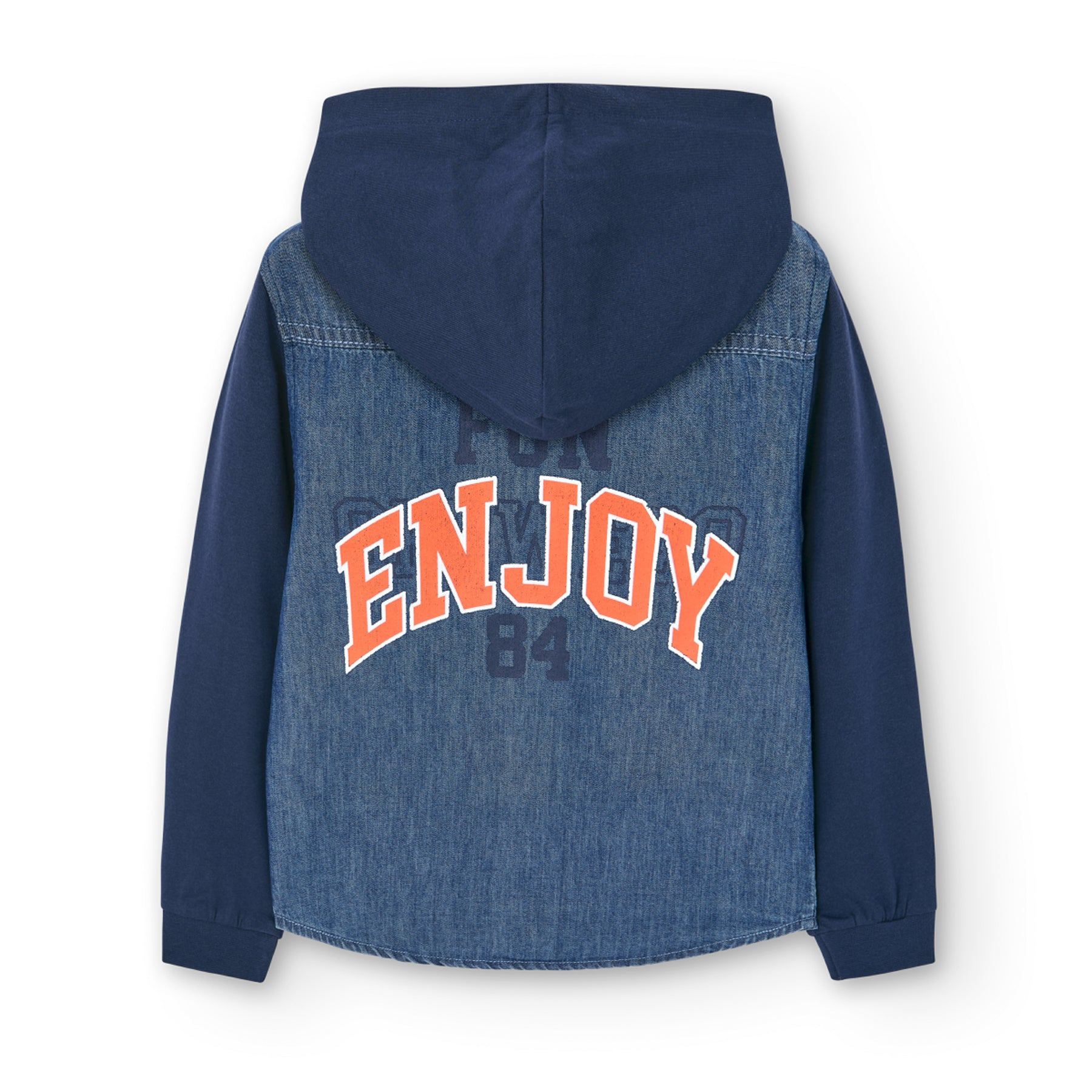 Camisa Denim “ENJOY” Para Niño BOBOLI