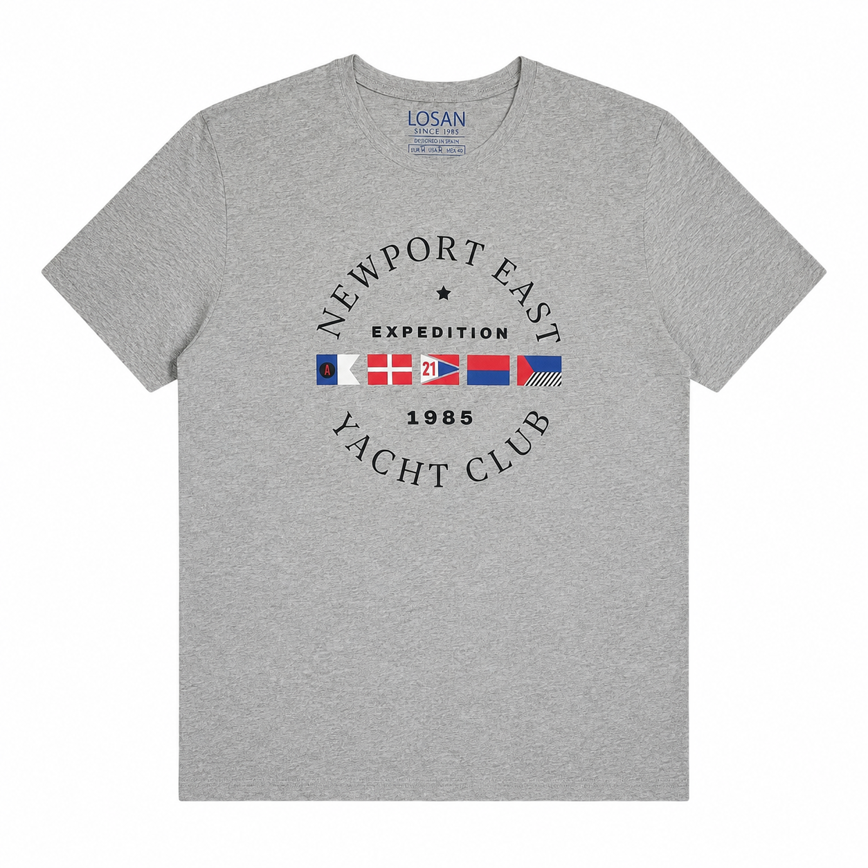 Playera Para Caballero Gris LSN