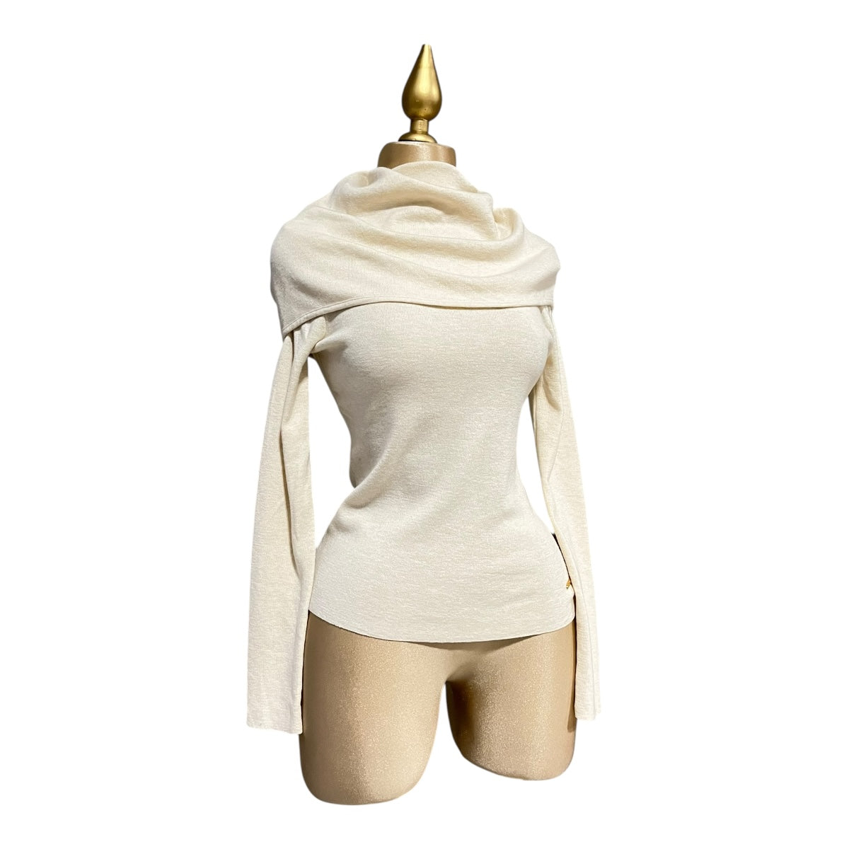 Suéter Hueso Cuello Suelto Para Dama MUSSI