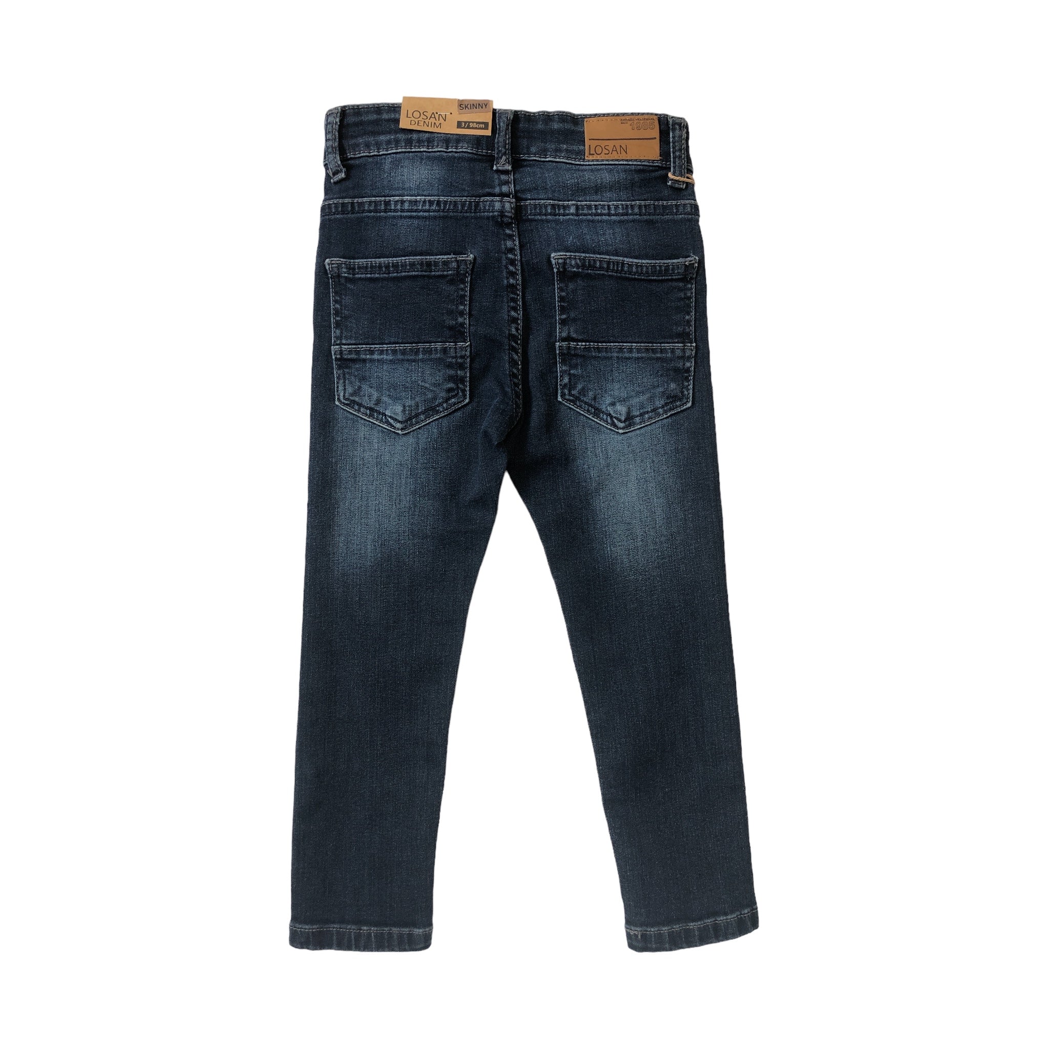 Pantalón Mezclilla Obscuro Para Niño Losan