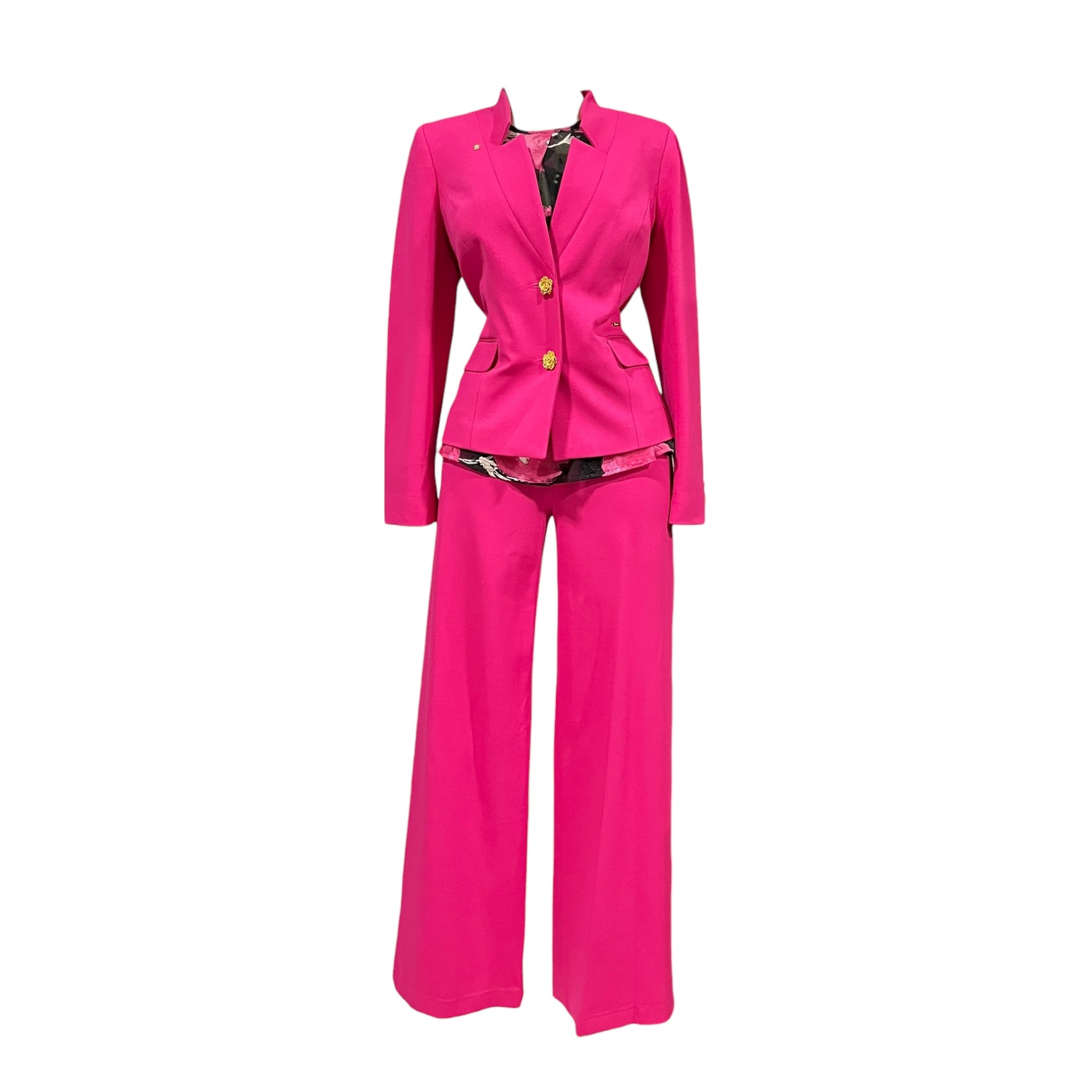 Conjunto De 3 Piezas Fiusha/Negro Para Dama MUSSI