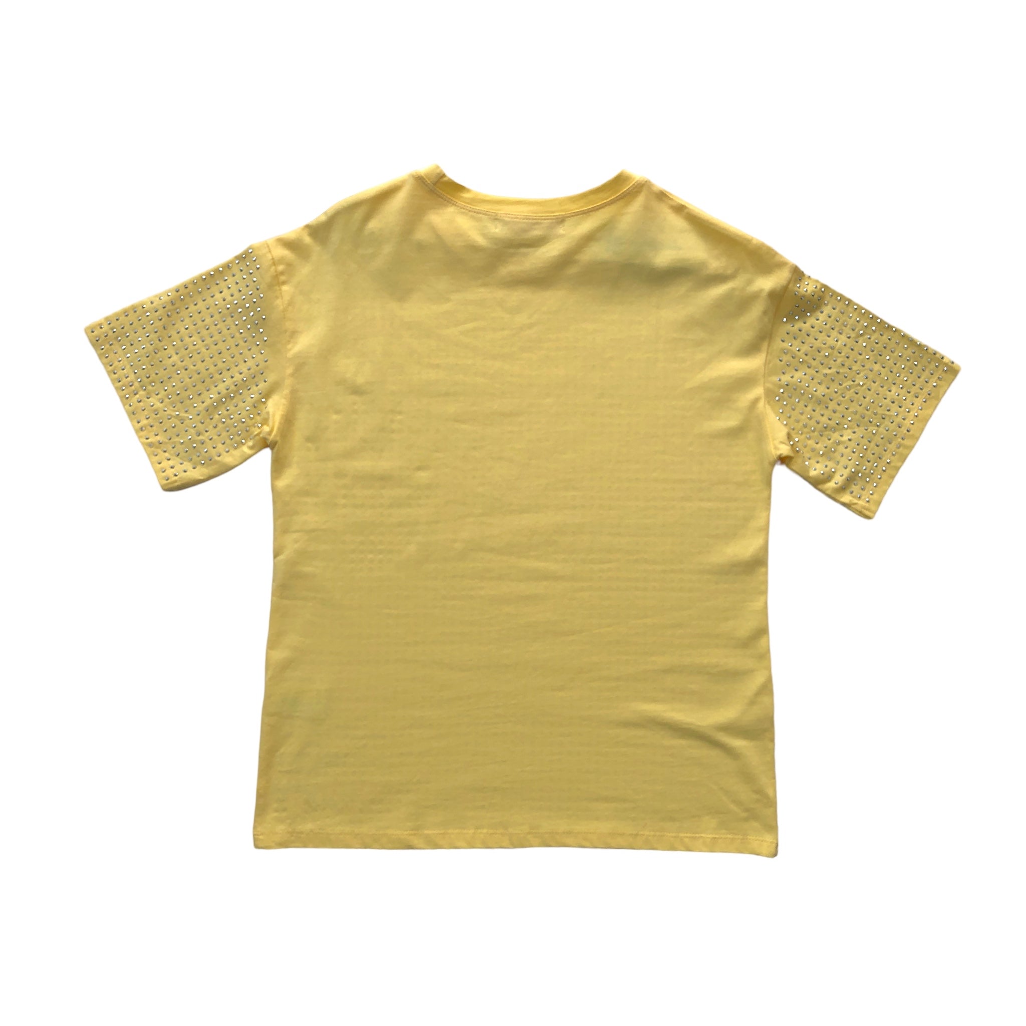 Playera Con Pedrería Amarillo LC