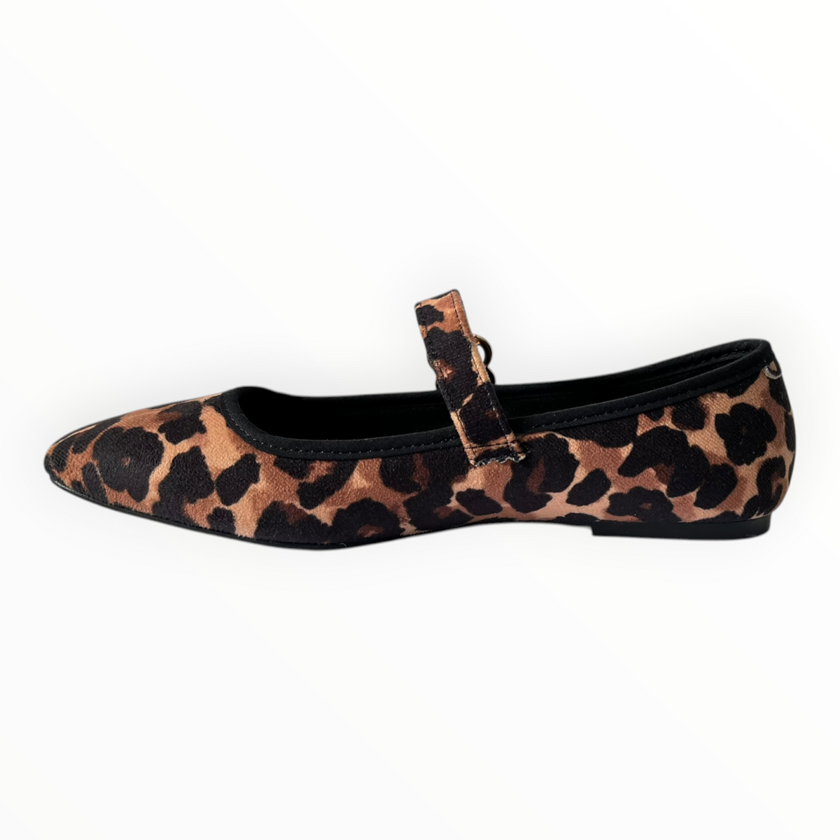 Zapato Bailarina Mary Jane Animal Print Senties
