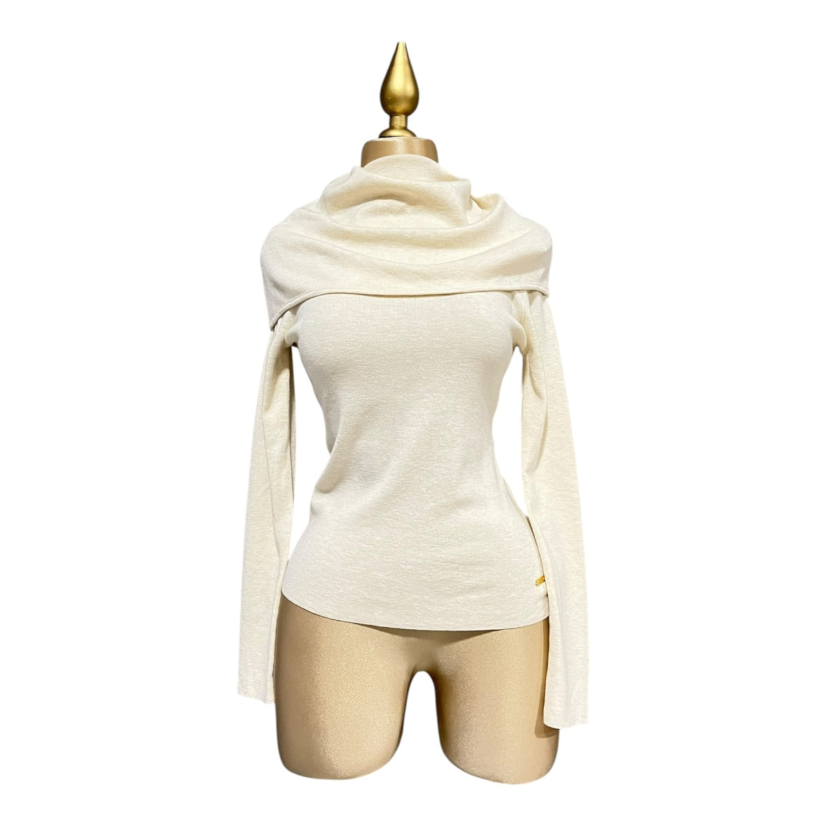 Suéter Hueso Cuello Suelto Para Dama MUSSI