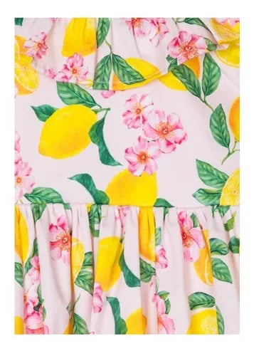 Vestido Estampado Limones Para Niña Losan