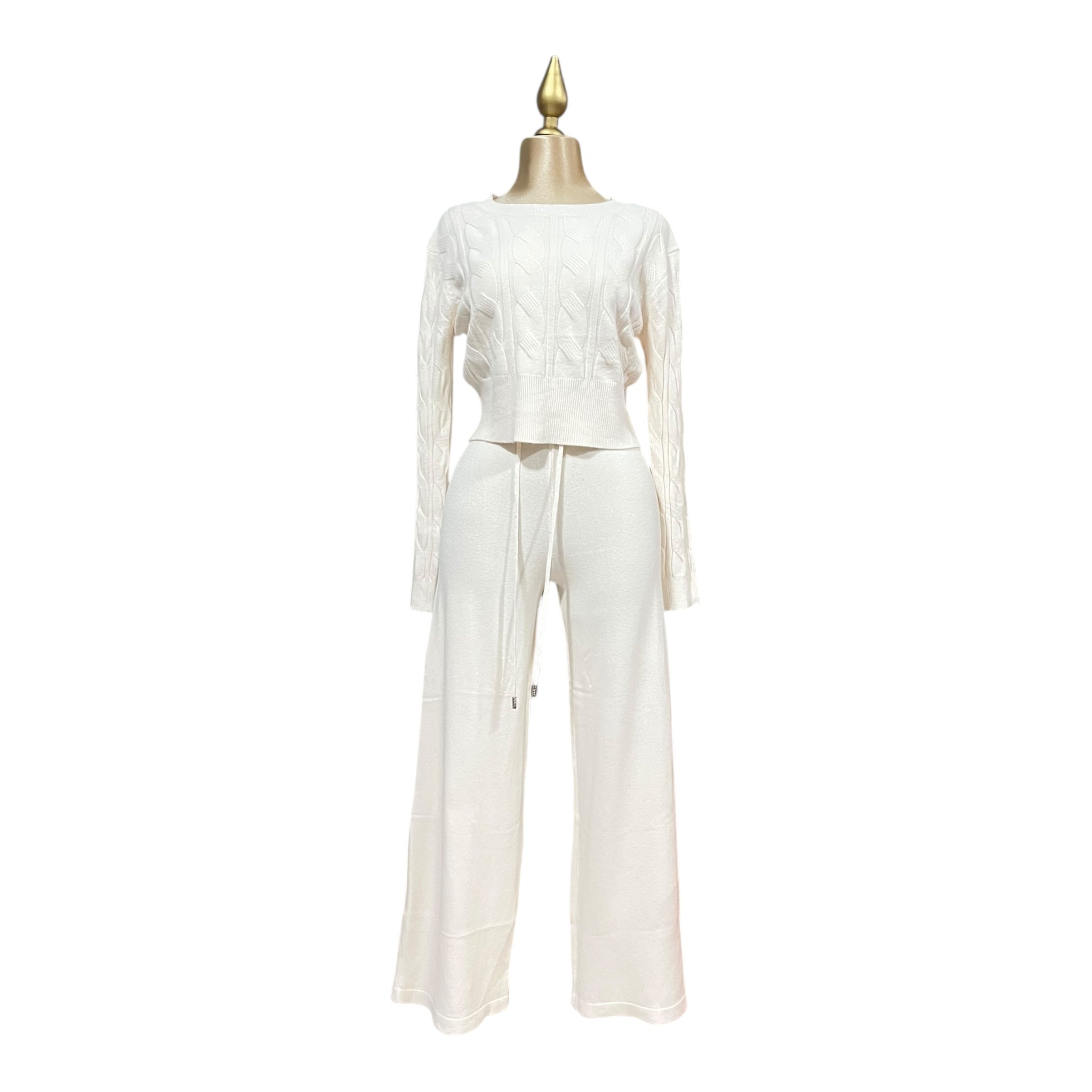 Conjunto De Dos Piezas Blusa Y Pantalón Hueso MUSSI