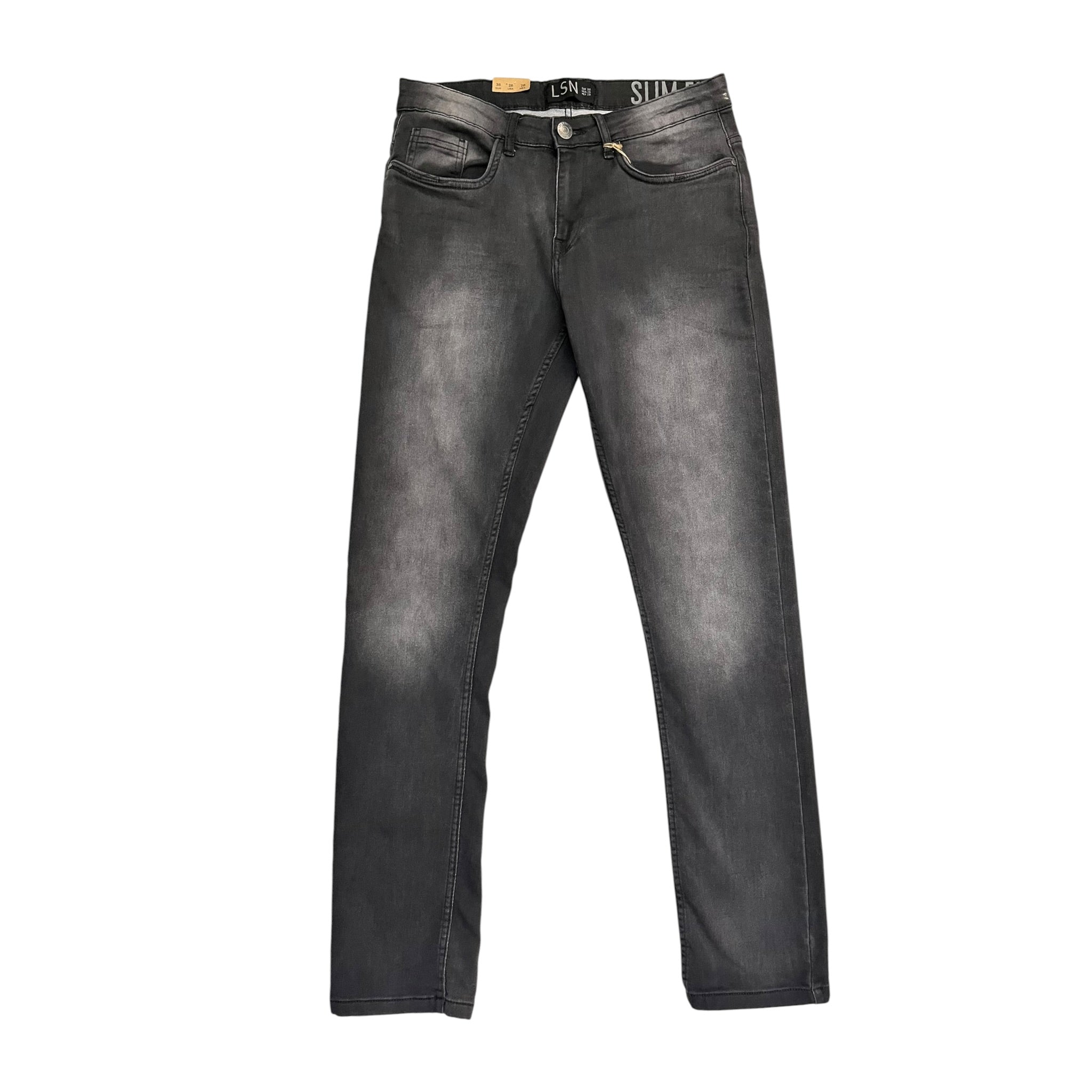 Pantalón Slim Fit Para Caballero Gris Oscuro LSN
