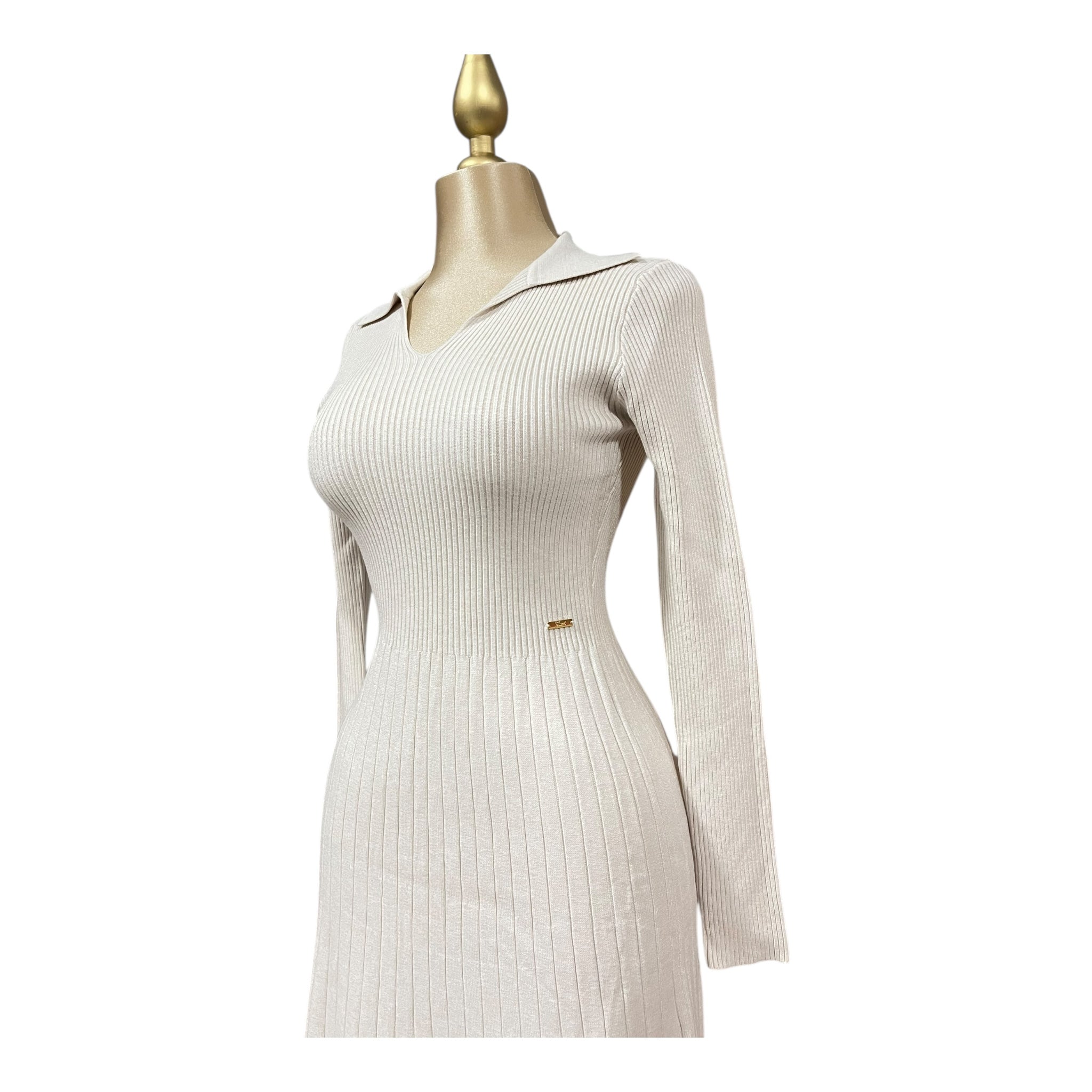 Vestido Tejido Beige Para Dama MUSSI