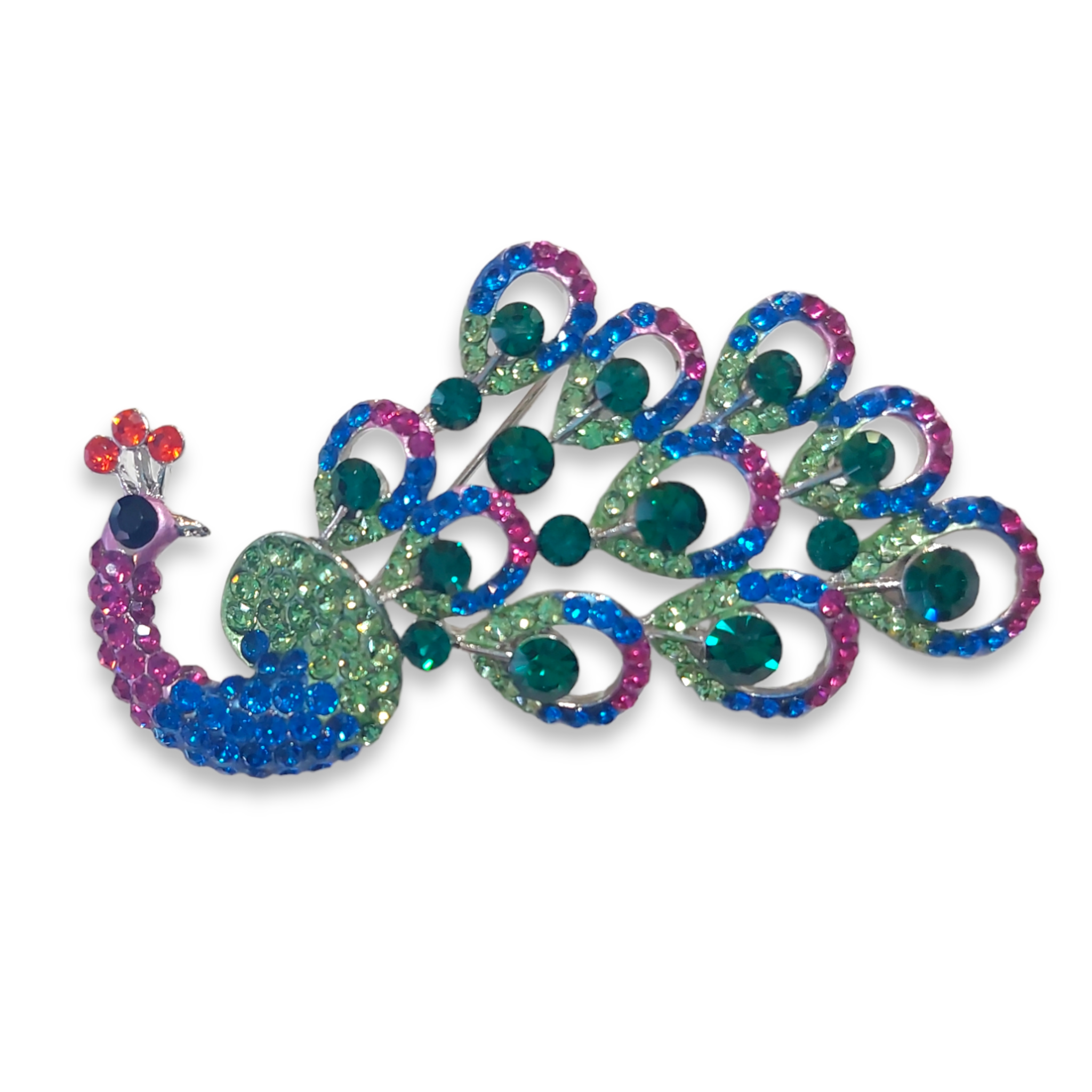 Broche Elegante Para Ropa De Mujer Pavorreal Multicolor