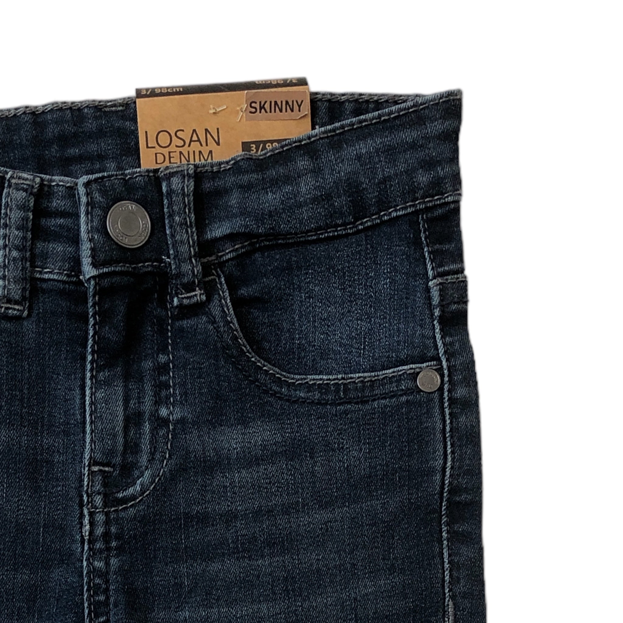 Pantalón Mezclilla Obscuro Para Niño Losan