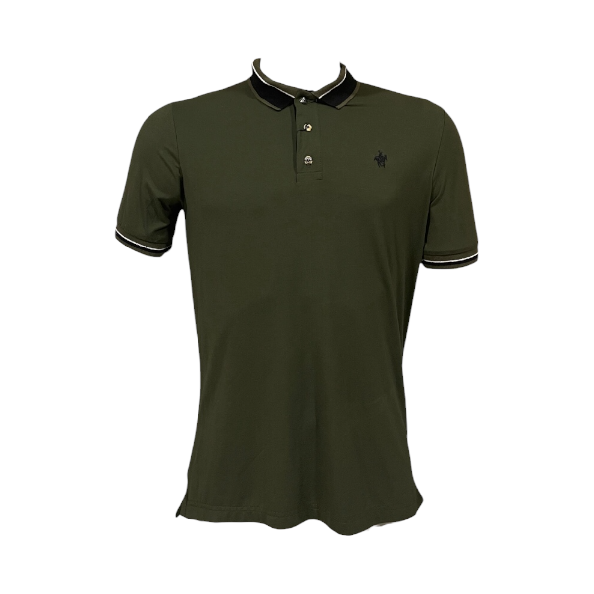 Playera Polo Color Olivo Rock Hampton Polo Team