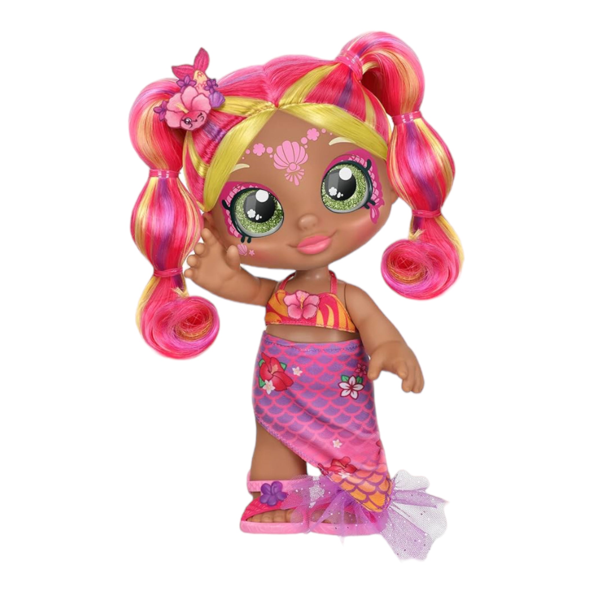 Muñeca KindiKids Disfraz Mágico Tropicarla Mermaid