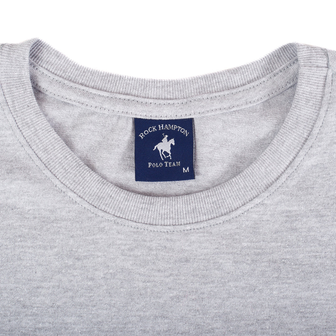 Playera Básica Gris Para Hombre Rock Hampton Polo Team