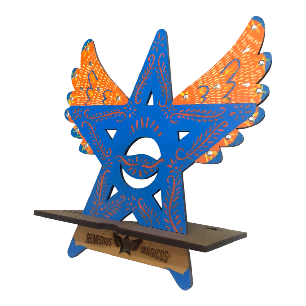SOPORTE PINTADO A MANO REUTIL Y DECORATIVO - ESTRELLA GD