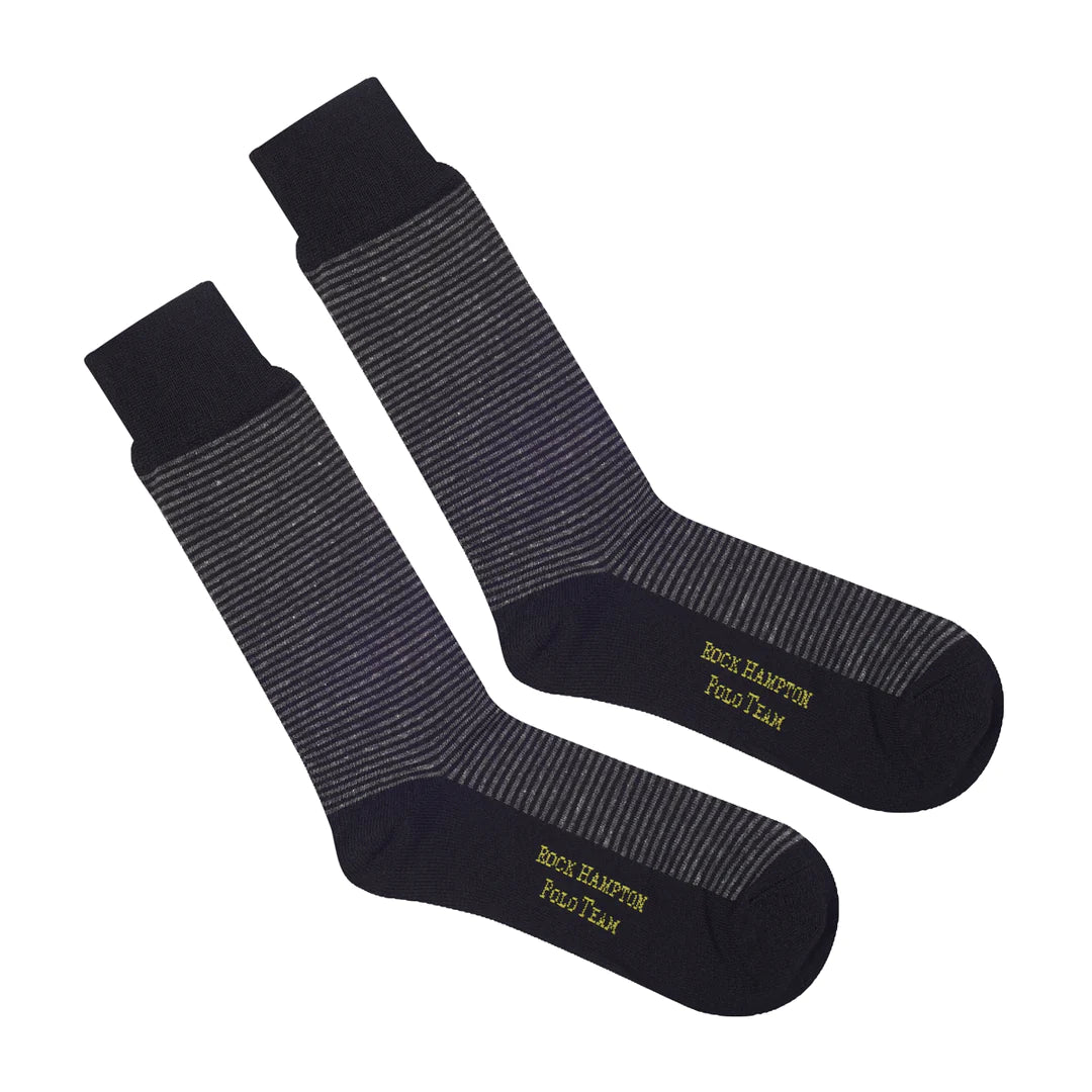 Calcetines Diseño Rayas Para Caballero Rock Hampton Polo Team