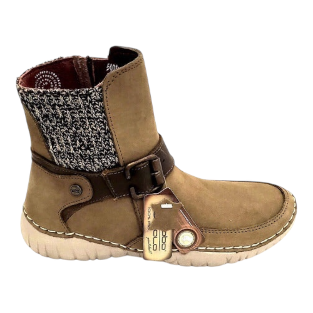 Bota dama “NOBUCK GREY” Lobo Solo