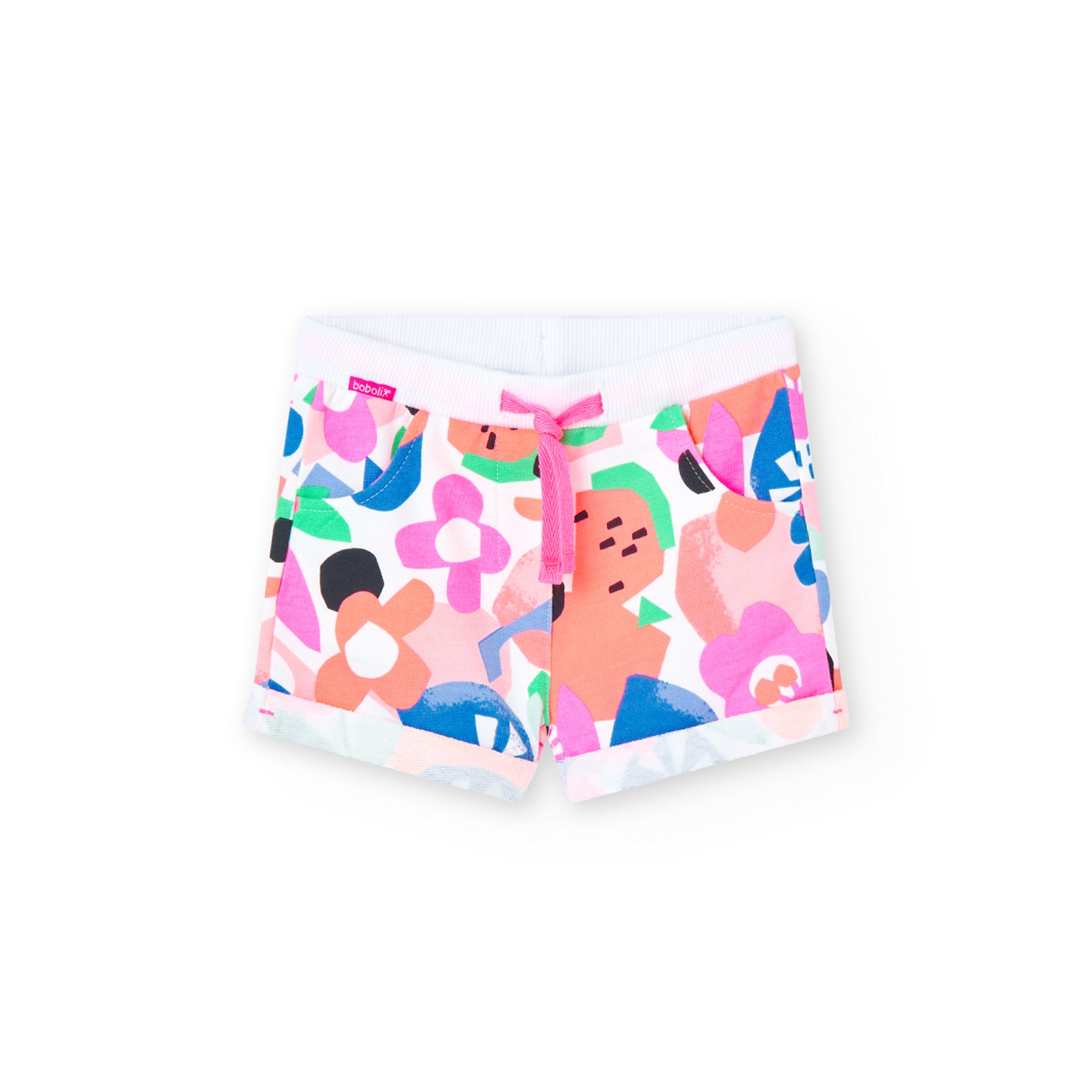 Short De Felpa Estampado Pop Art Para Niña BOBOLI