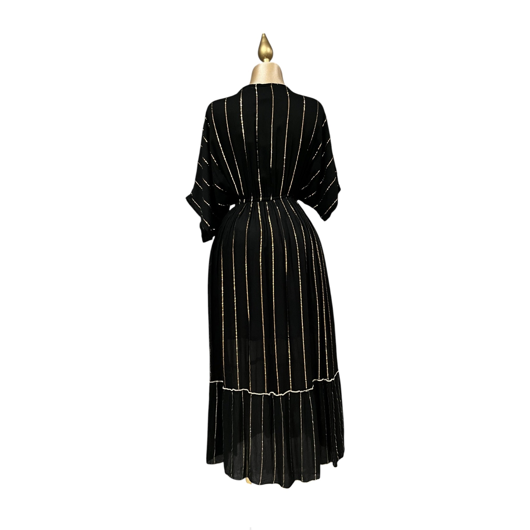 Vestido Negro Manga 3/4 Mussi