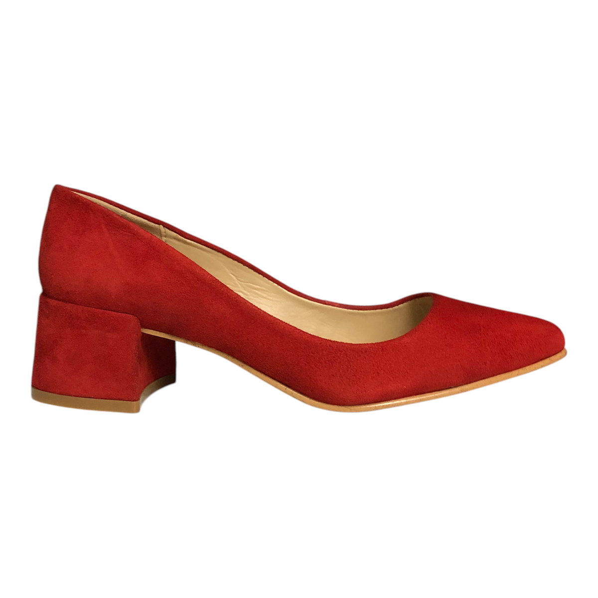 Zapatilla Ante Rojo Fresa Para Dama Perugia