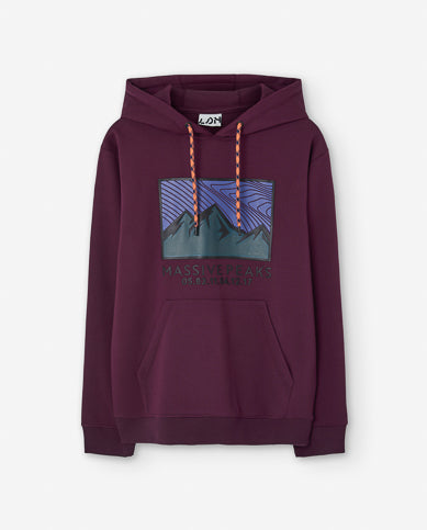 Sudadera Morada Con Capucha Para Caballero LSN