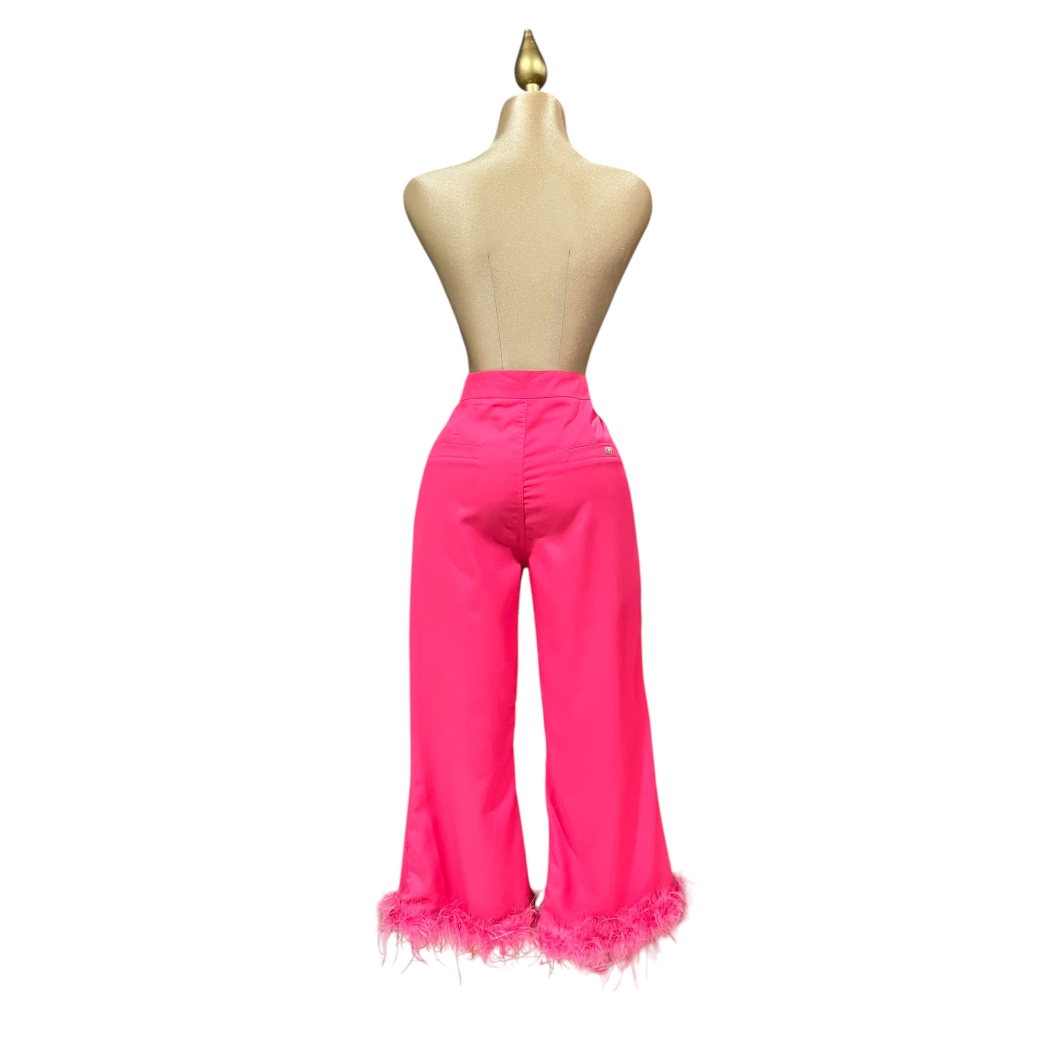 Pantalón Plumas Fucsia LC