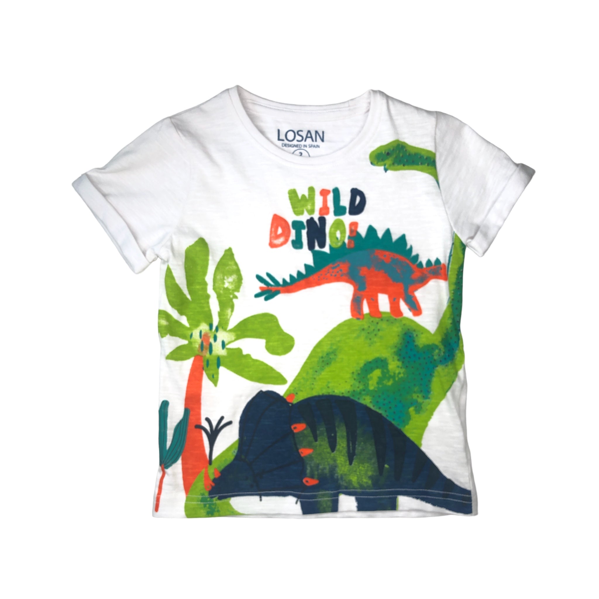 Playera Dinos Manga Corta “Wild Dino!” Niño Losan