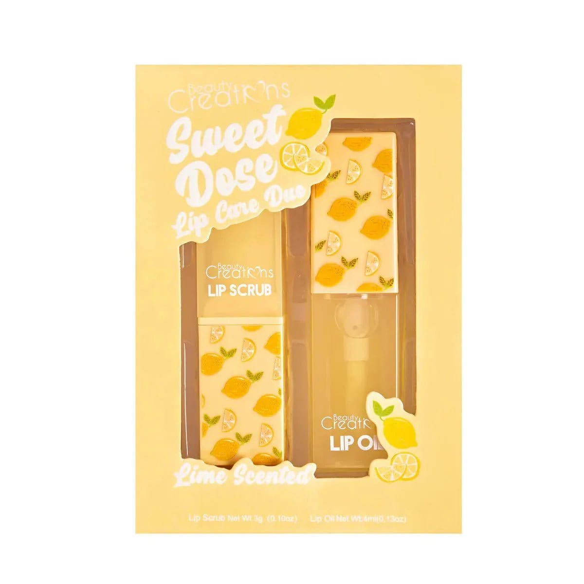 Set Dúo Exfoliante Y Aceite Humectante Para Labios BEAUTY CREATIONS