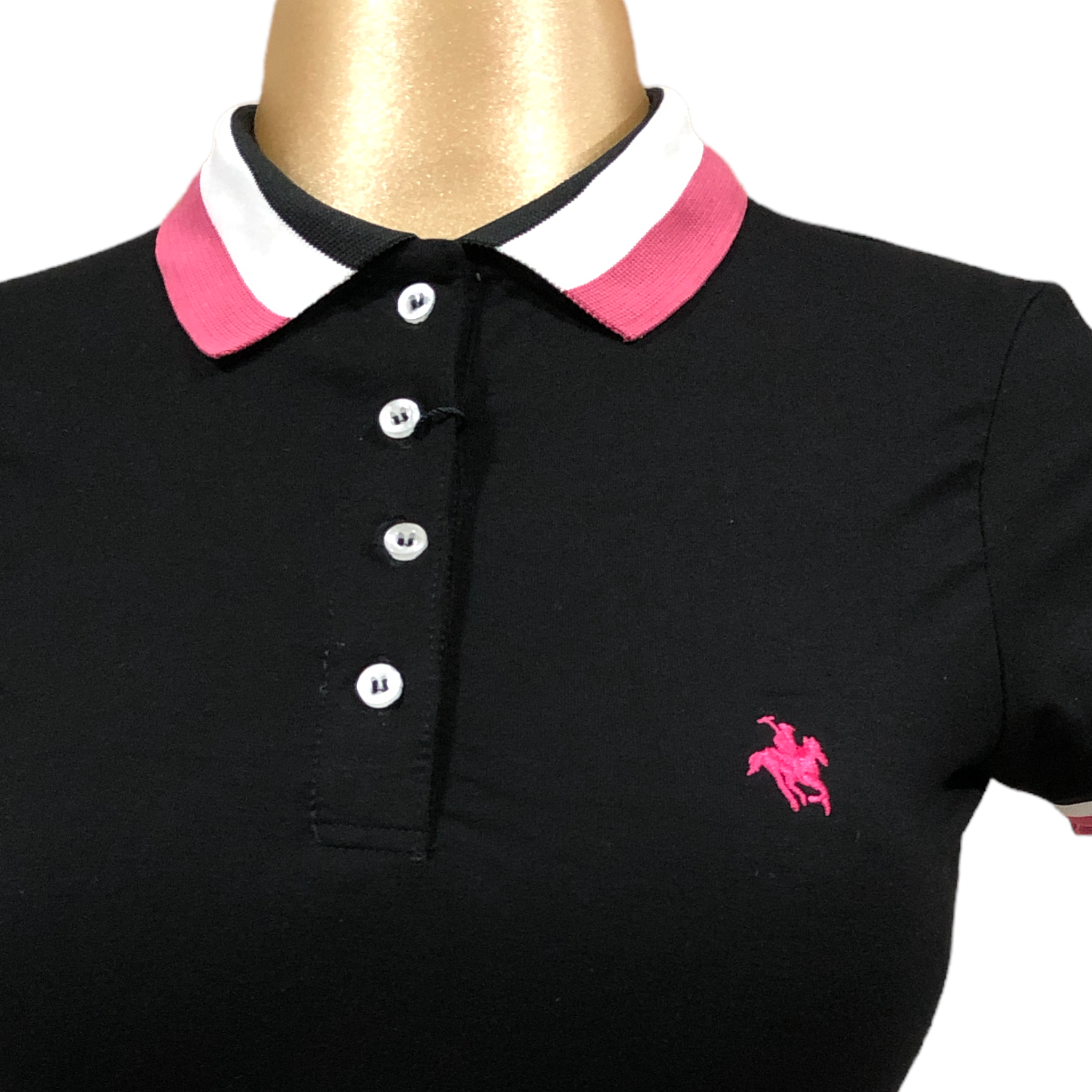 Vestido Polo Clásico Negro Rock Hampton Polo Team