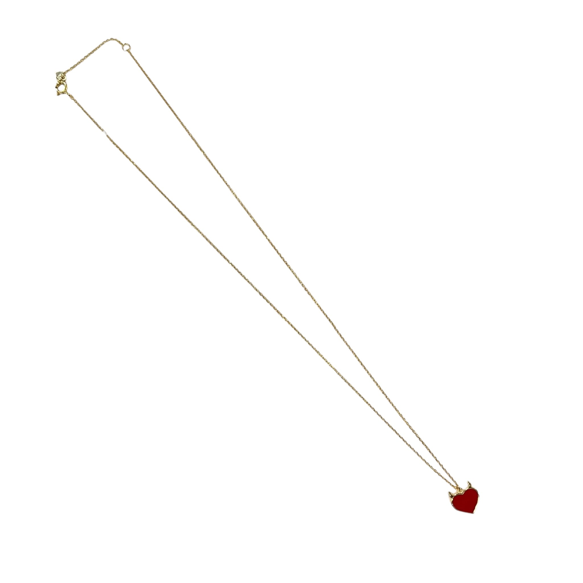 Gargantilla Plata .925 Rodio Corazón Rojo