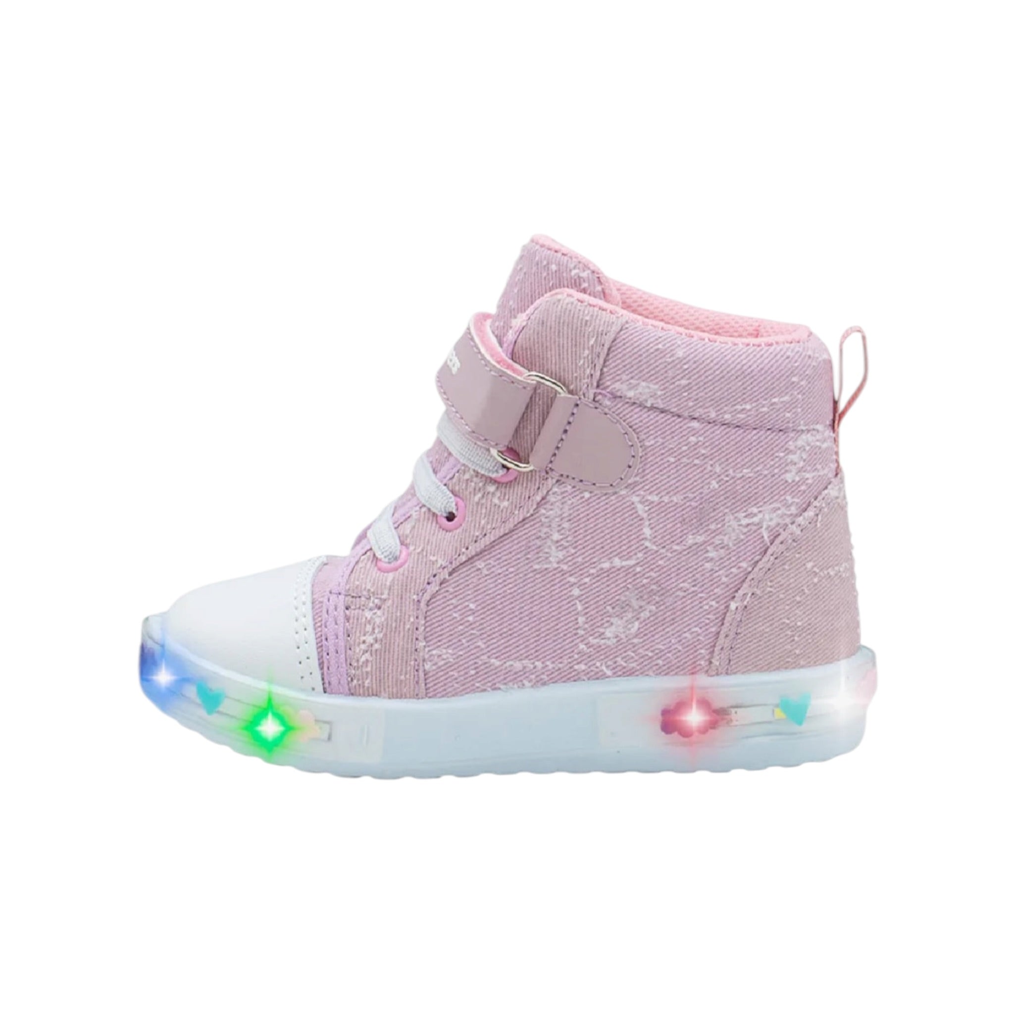 Tenis Con Luz  Arlet Luz Rosa Bubble Gummers