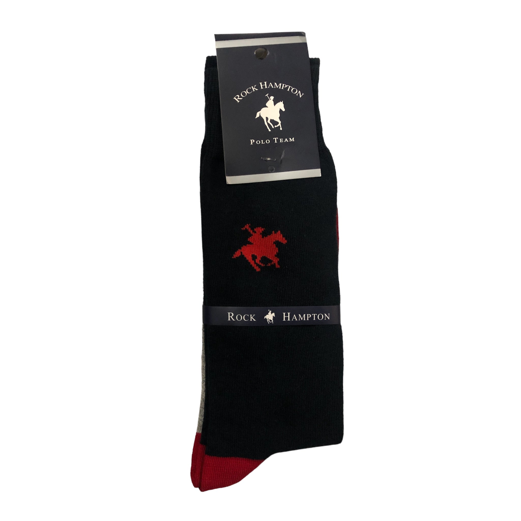 Calcetines Rojo/Azul Para Caballero Rock Hampton Polo Team