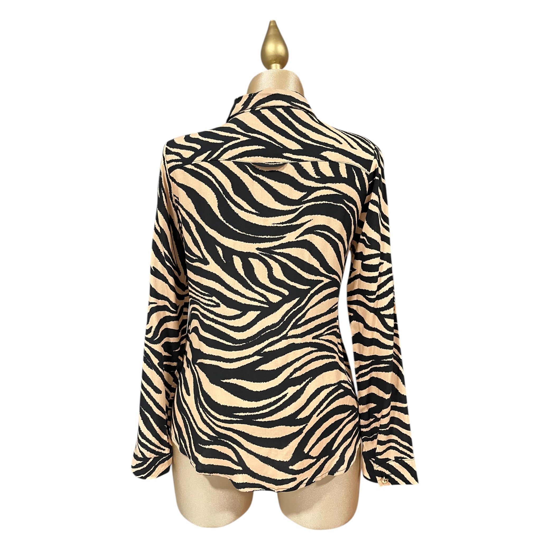 Camisa Estampado Animal Print Beige LC