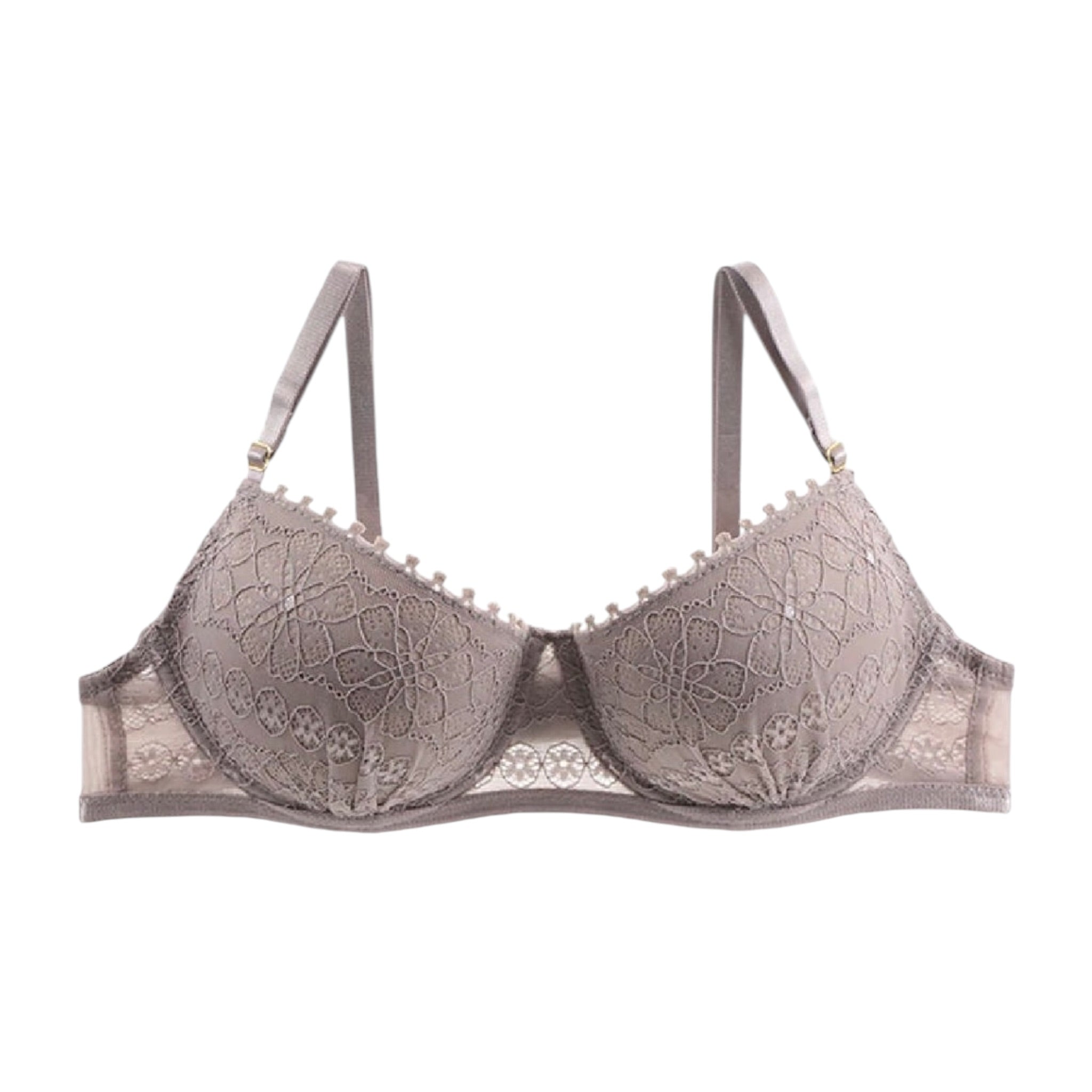 Brasier con encaje malva CARNIVAL.