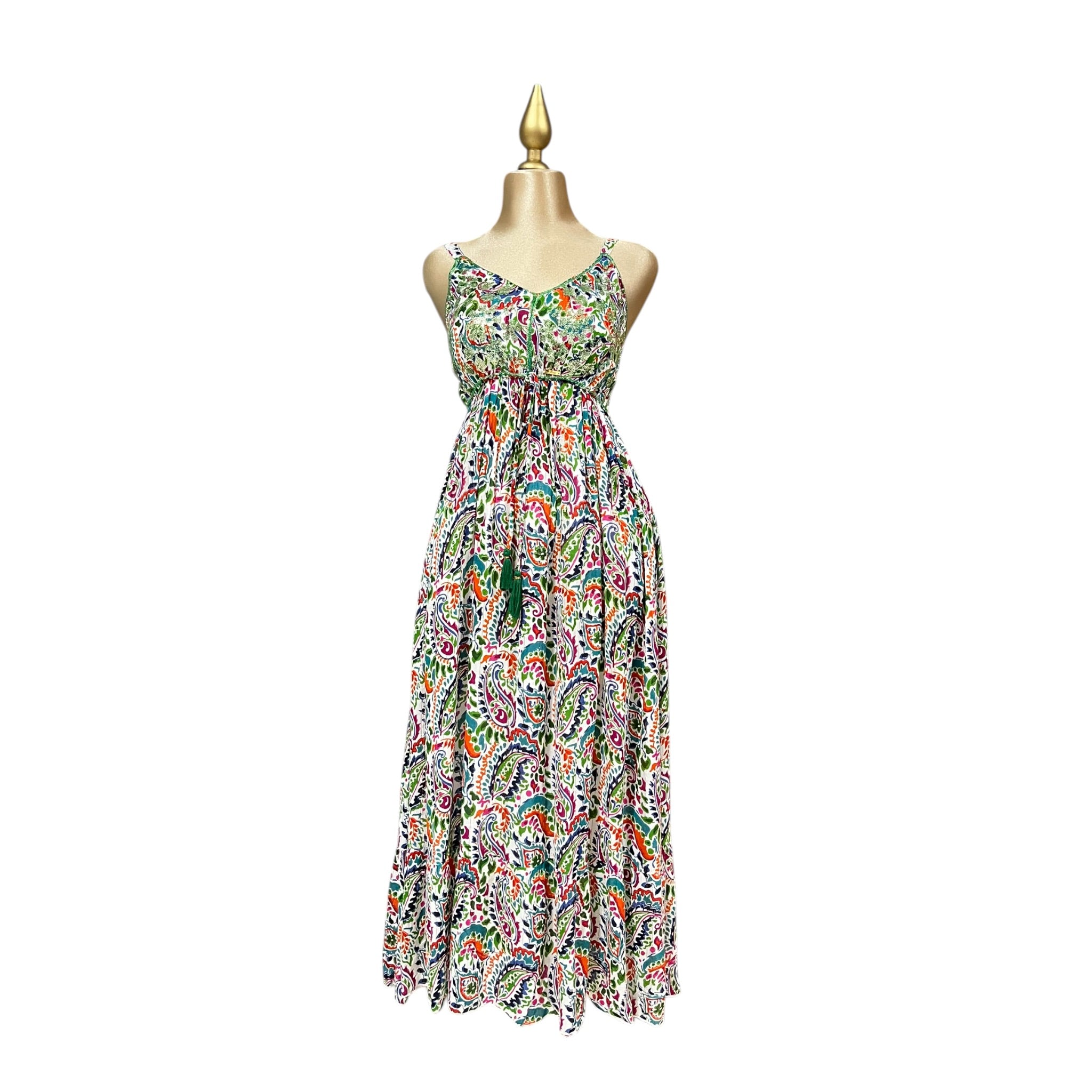Vestido Con Tirantes Multicolor Mussi