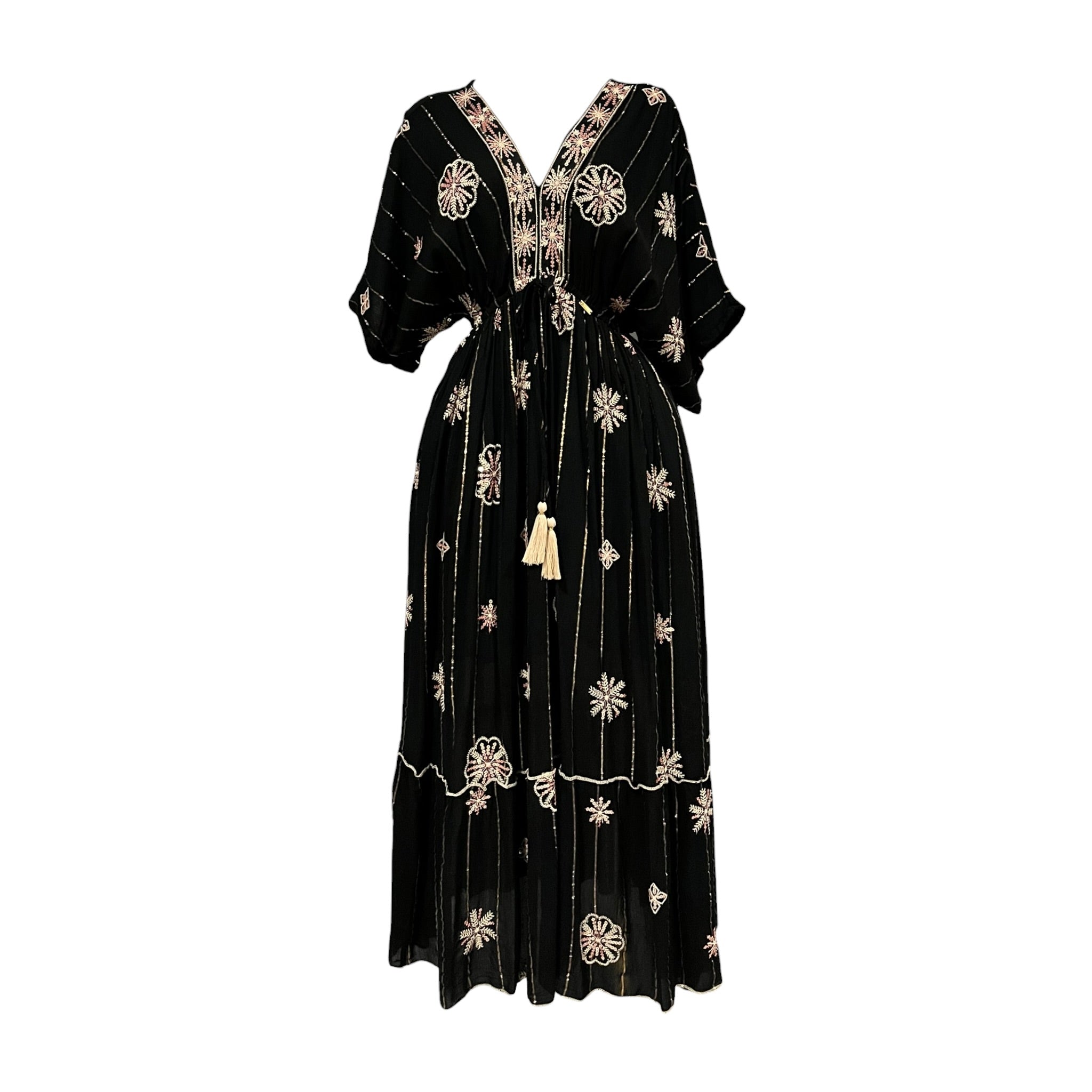 Vestido Negro Manga 3/4 Mussi