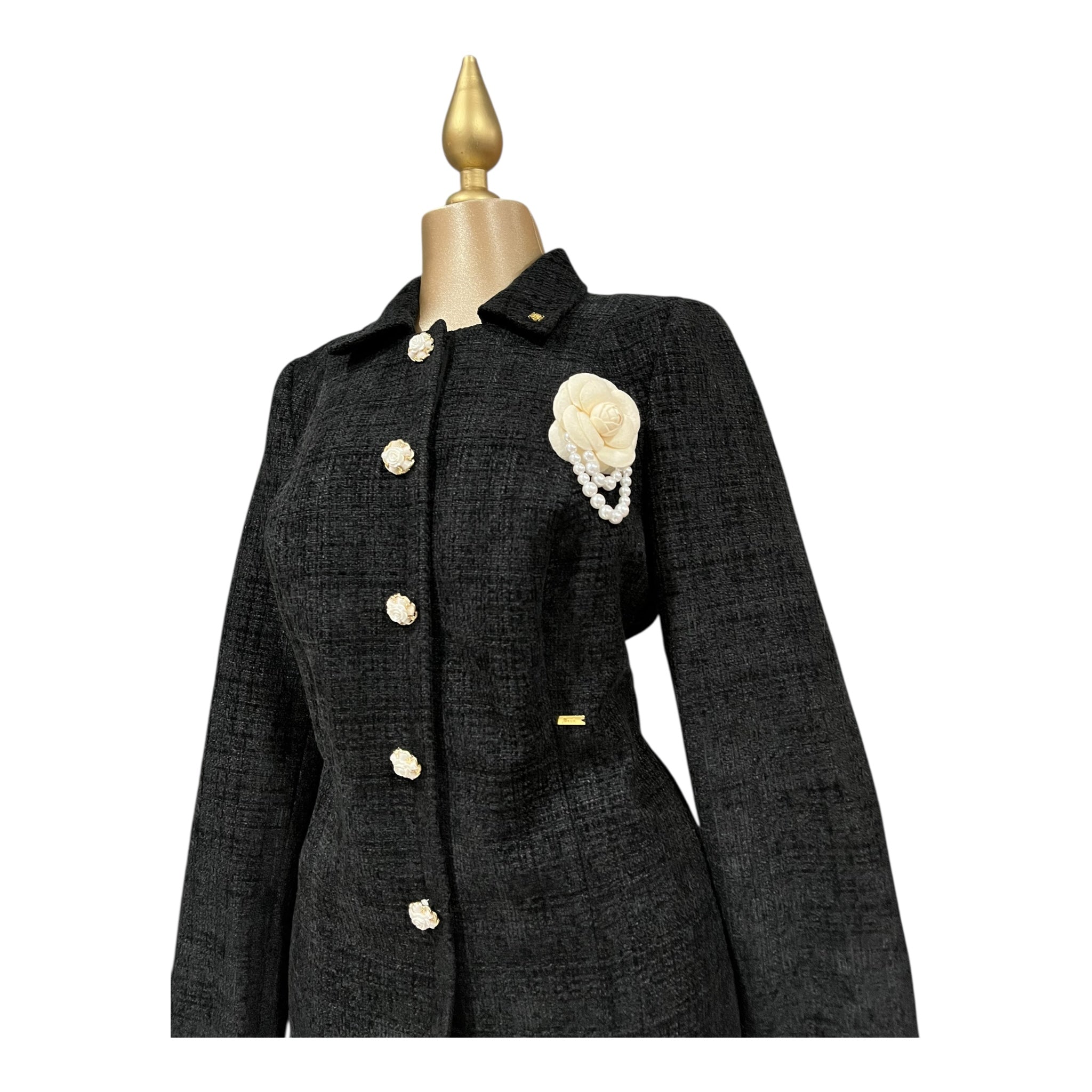 Abrigo Para Dama Color Negro MUSSI