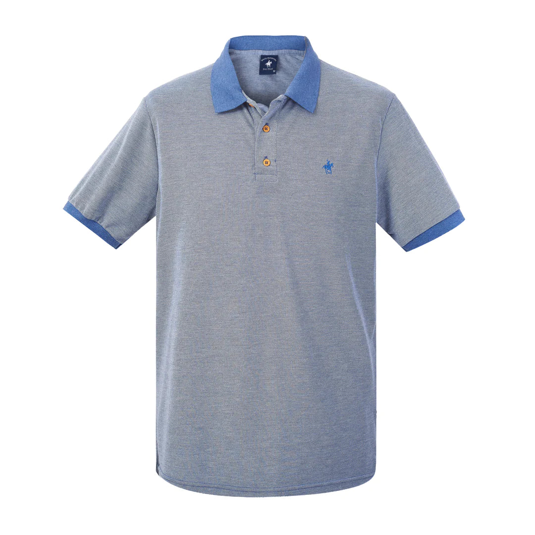 Playera Polo Petróleo Para Caballero Rock Hampton Polo Team