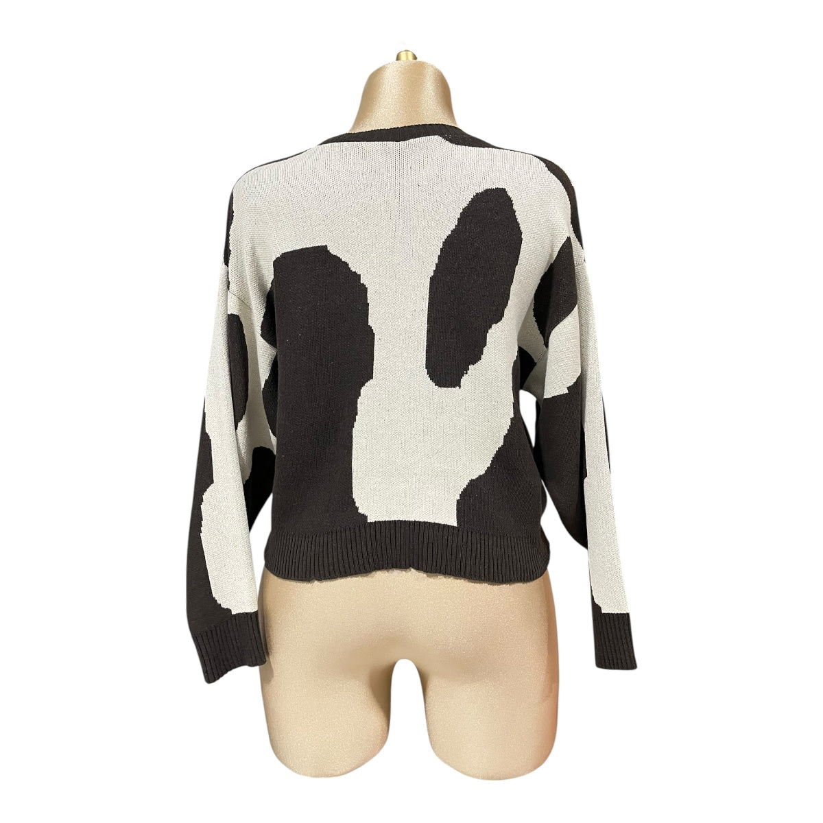 Suéter Estampado Vaquita Café Para Dama OM