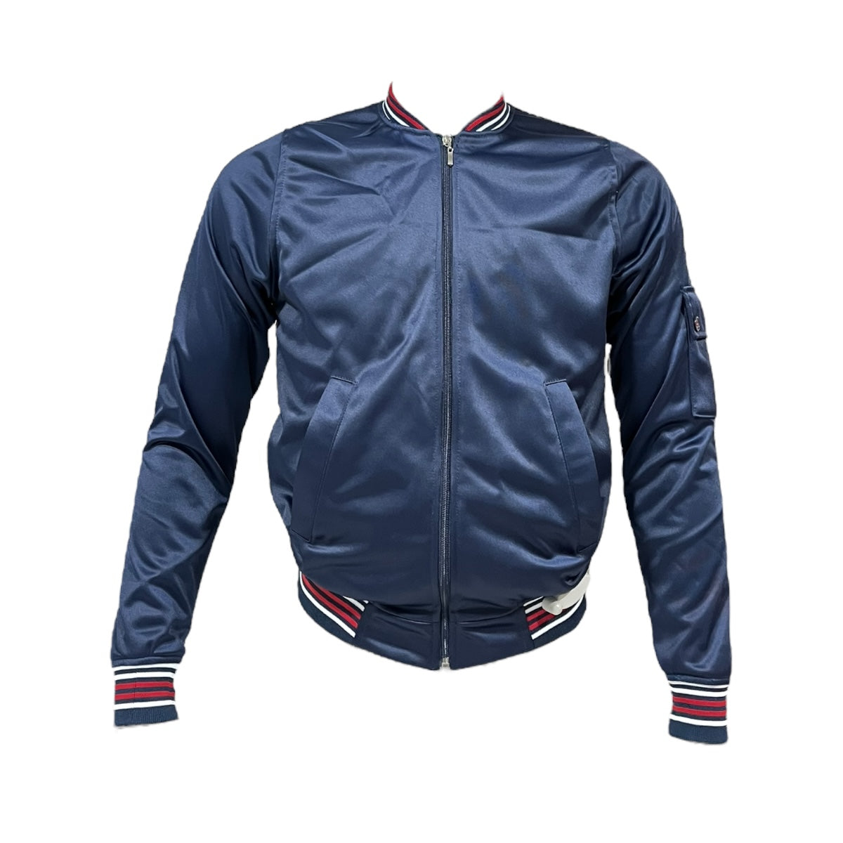 Chamarra Bomber Azul Para Caballero Varanasi
