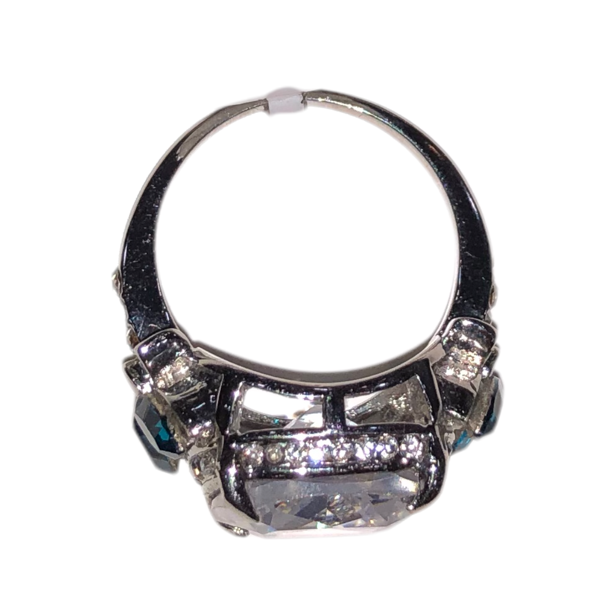 Anillo Piedra Cuadrada/ Mariposas